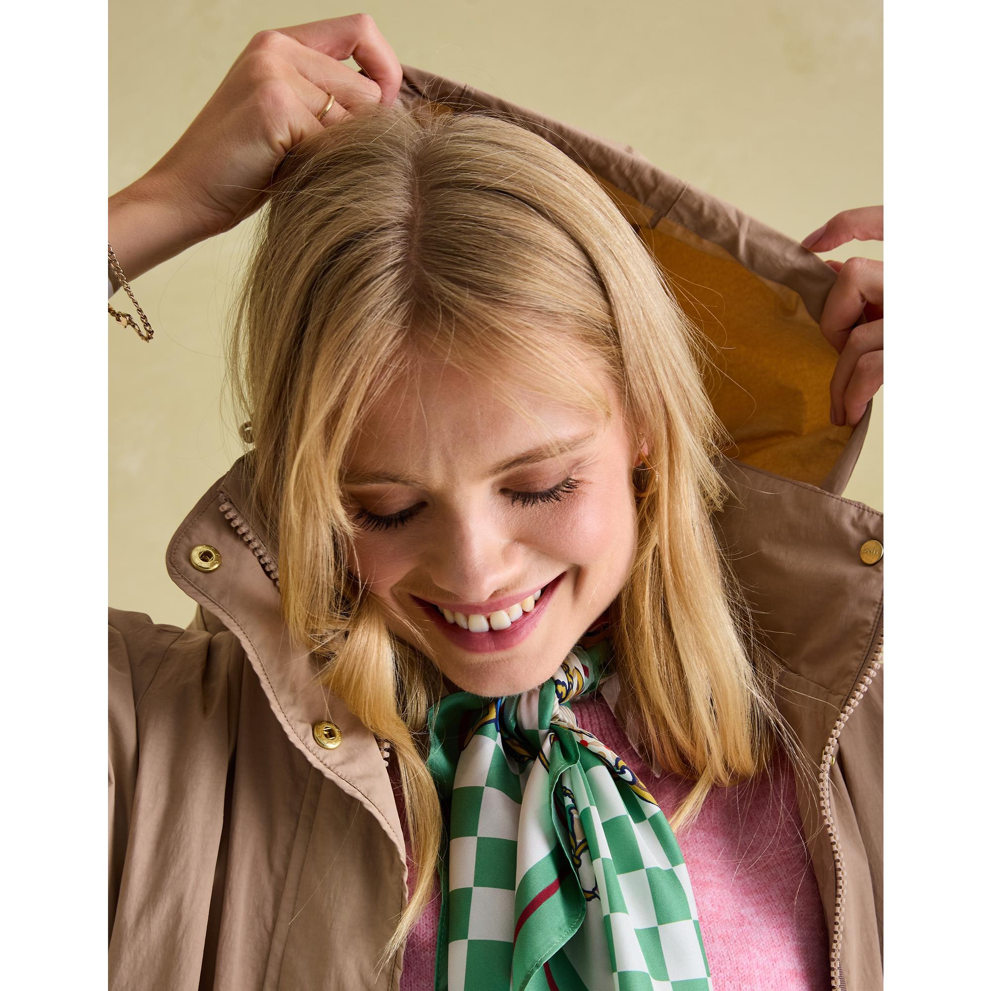 Product image 12 of 12 of Joules Women's Hensley Waterproof Longline Coat - Tan Brown