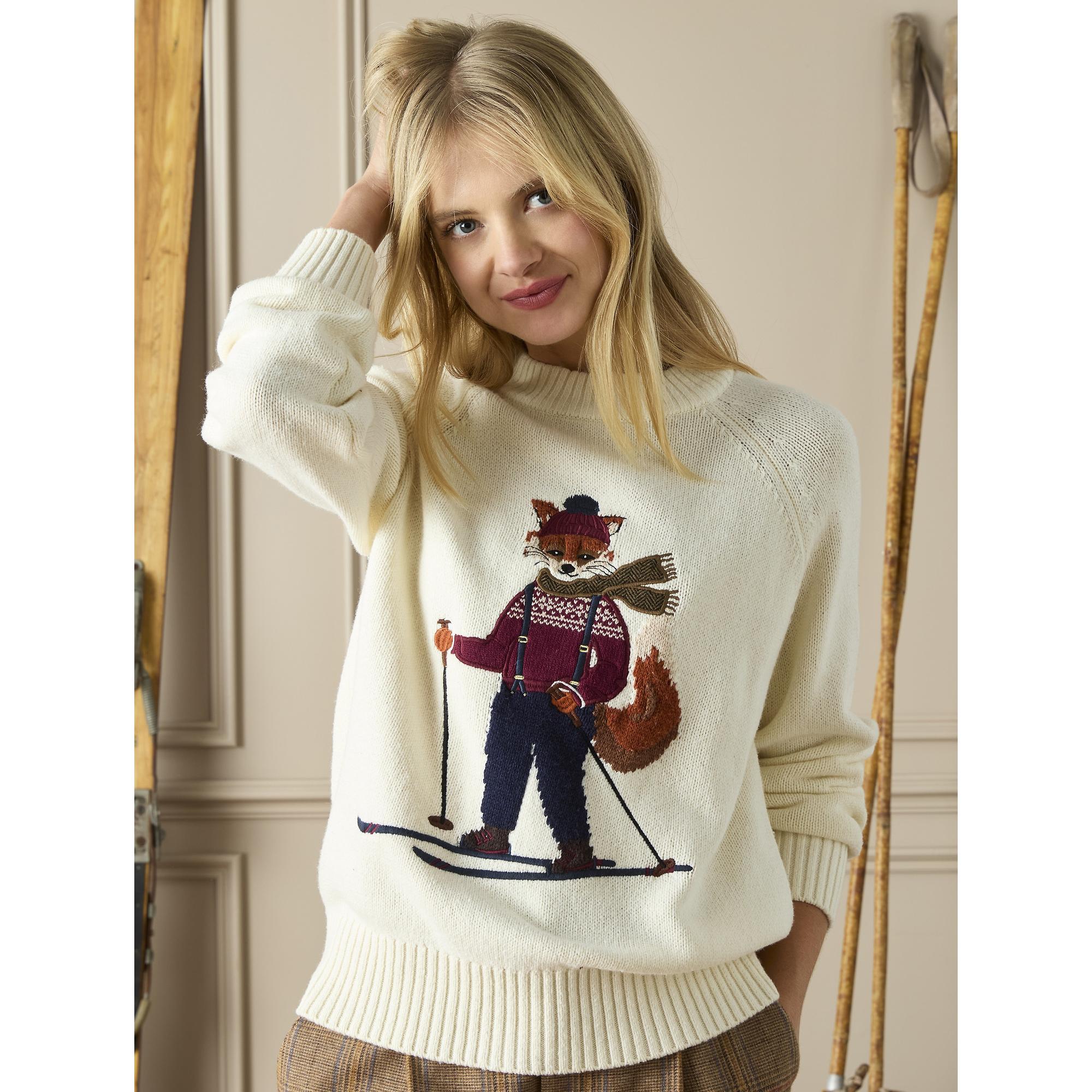 Product image 5 of 7 of Joules Women's Jonty Ski Intarsia Knit Jumper - Oatmeal