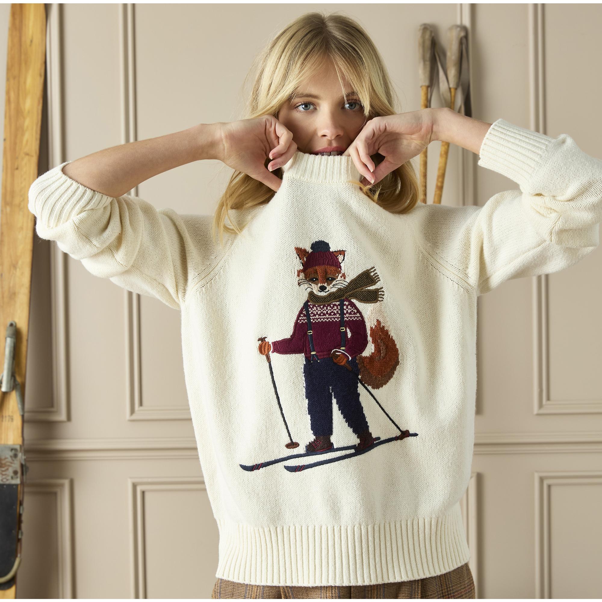 Product image 7 of 7 of Joules Women's Jonty Ski Intarsia Knit Jumper - Oatmeal