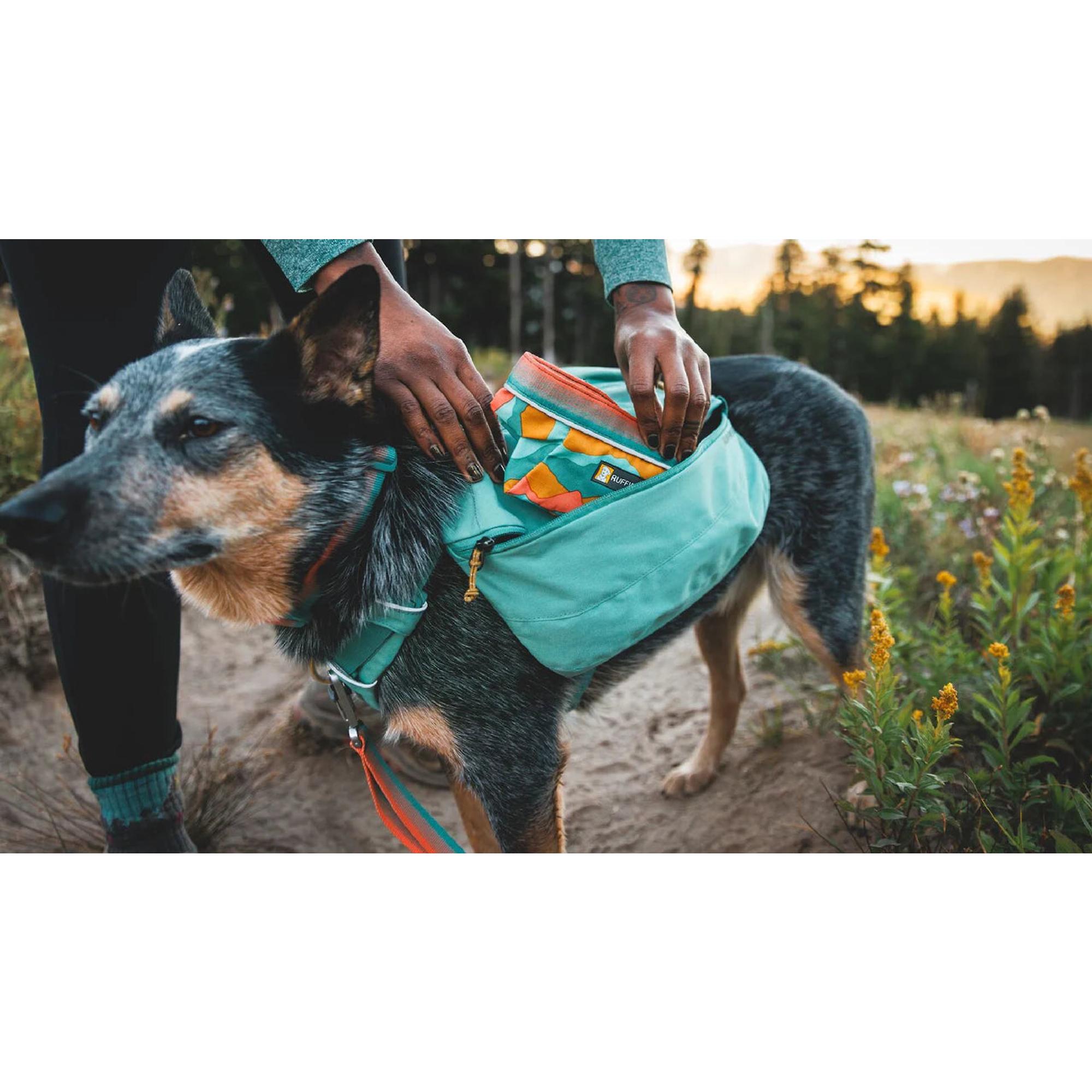Product image 3 of 4 of RUFFWEAR Quencher Packable Dog Bowl - Moonlight Mountains (Medium)
