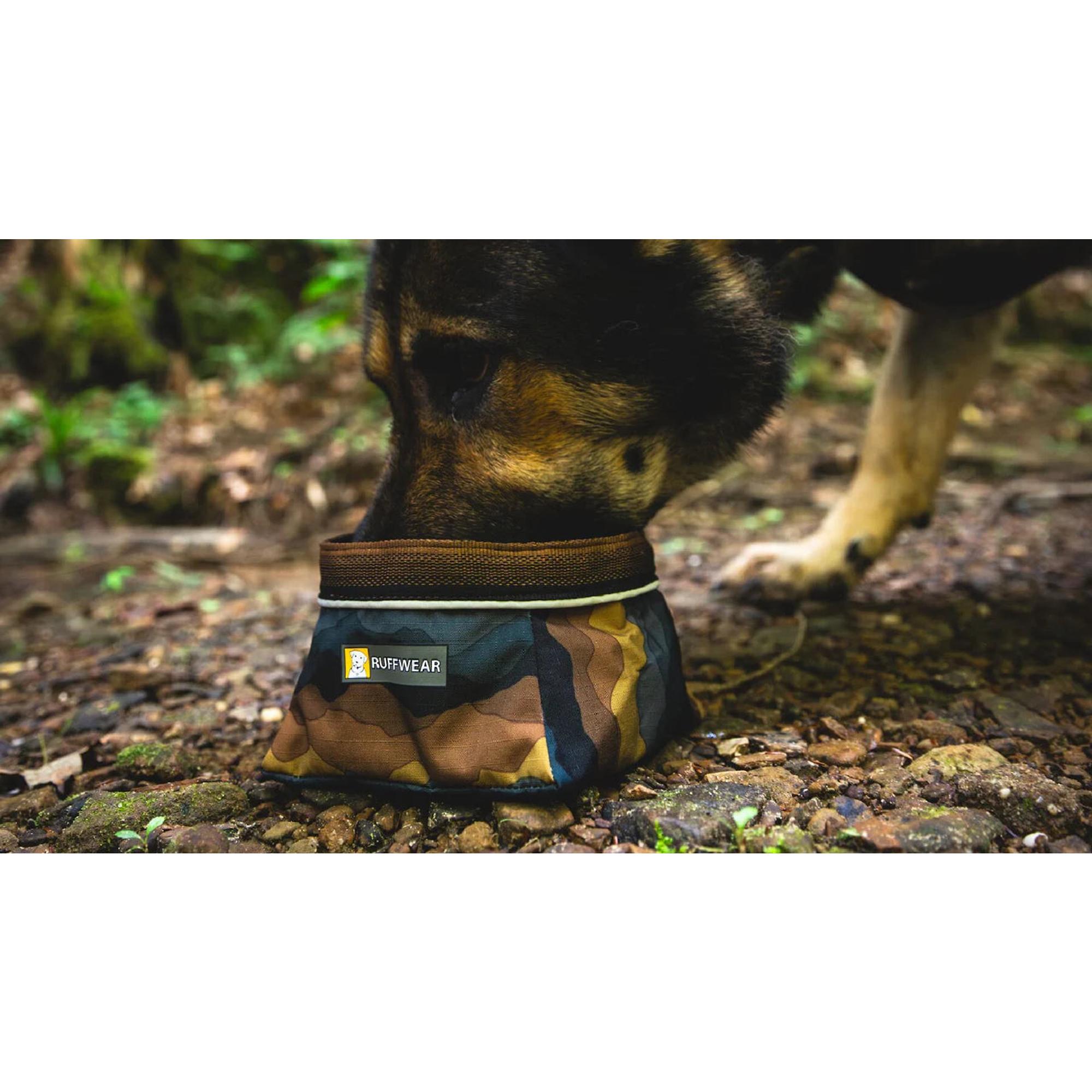 Product image 2 of 4 of RUFFWEAR Quencher Packable Dog Bowl - Moonlight Mountains (Medium)