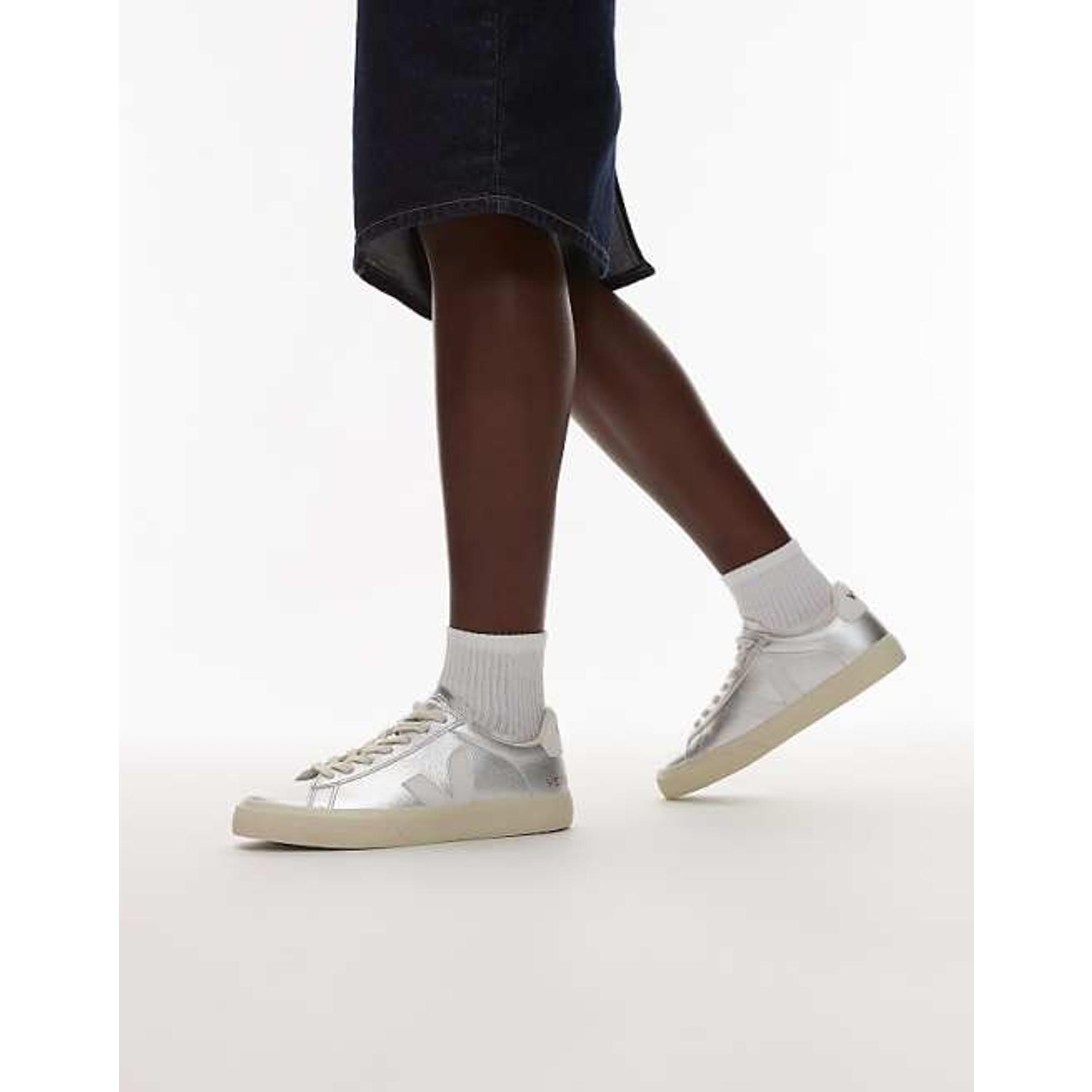 Product image 8 of 8 of VEJA Women's Campo Leather Sneaker - Silver White