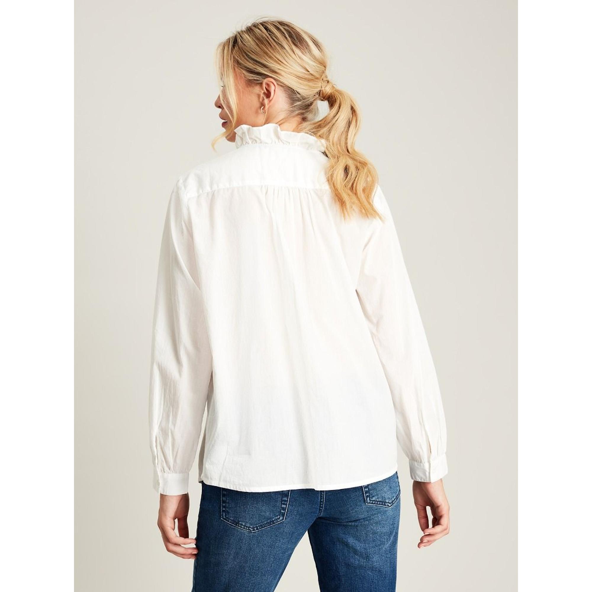 Product image 3 of 5 of Joules Women's Melanie Cotton Ruffle Blouse - White