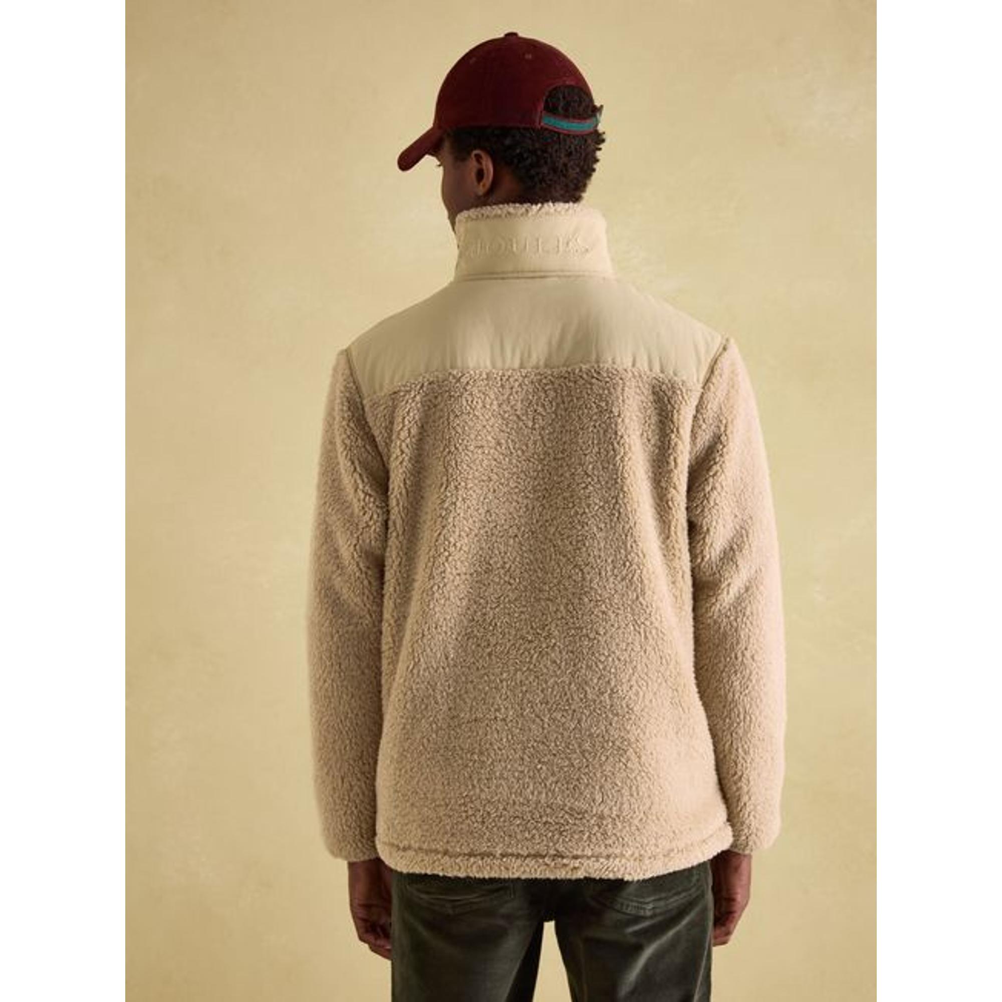 Product image 3 of 7 of Joules Men's Billy Quarter Zip Borg Fleece Sweatshirt - Cream