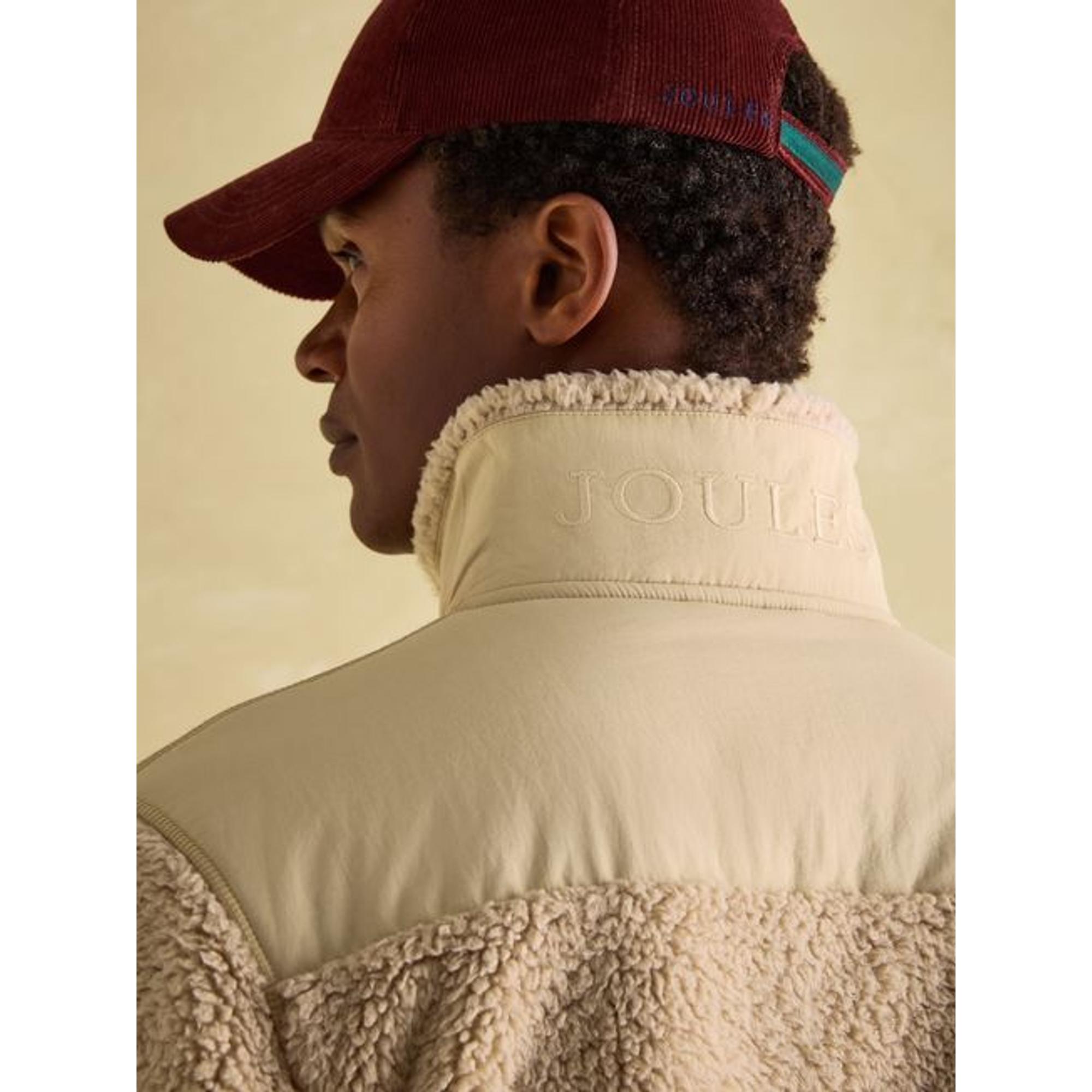 Product image 5 of 7 of Joules Men's Billy Quarter Zip Borg Fleece Sweatshirt - Cream