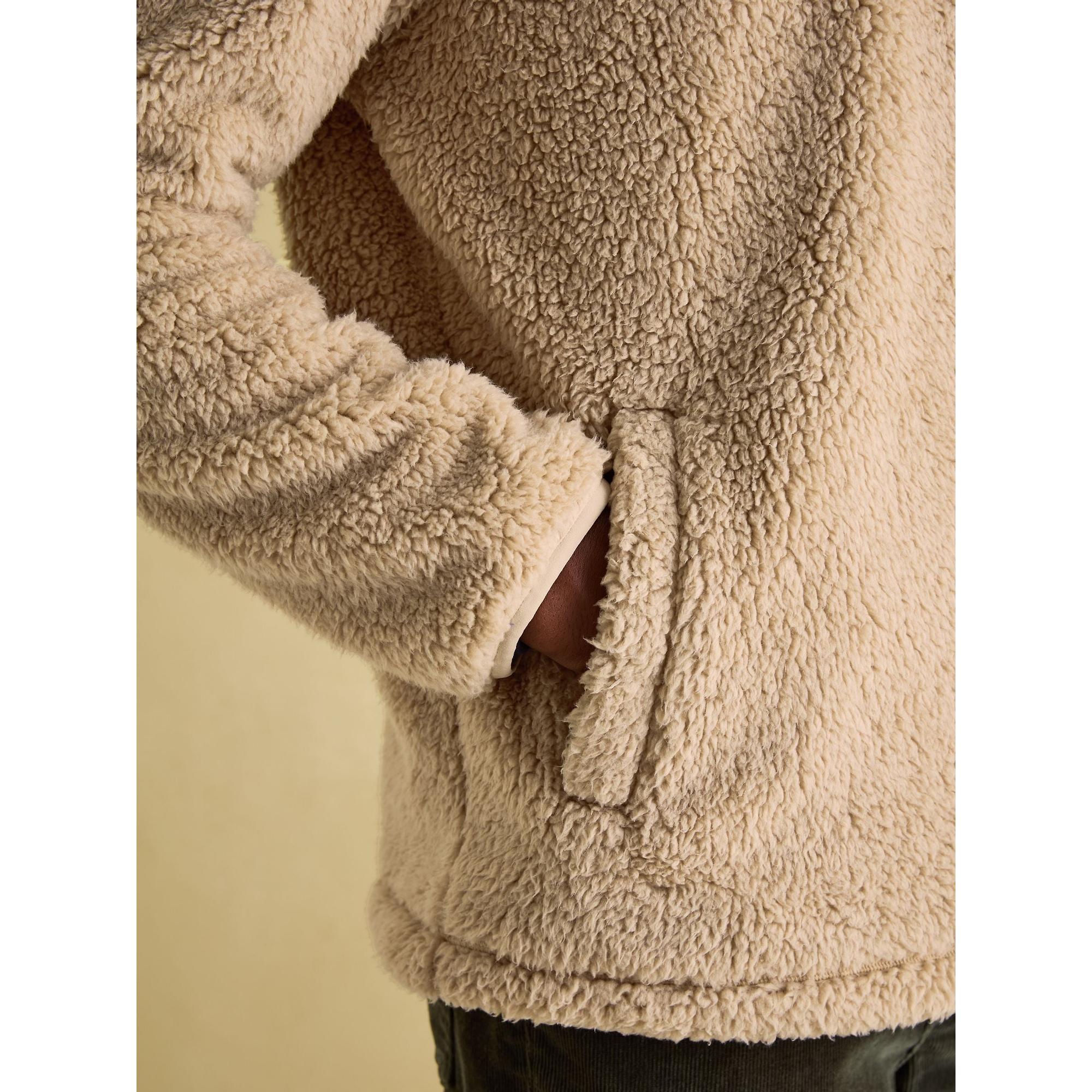 Product image 7 of 7 of Joules Men's Billy Quarter Zip Borg Fleece Sweatshirt - Cream