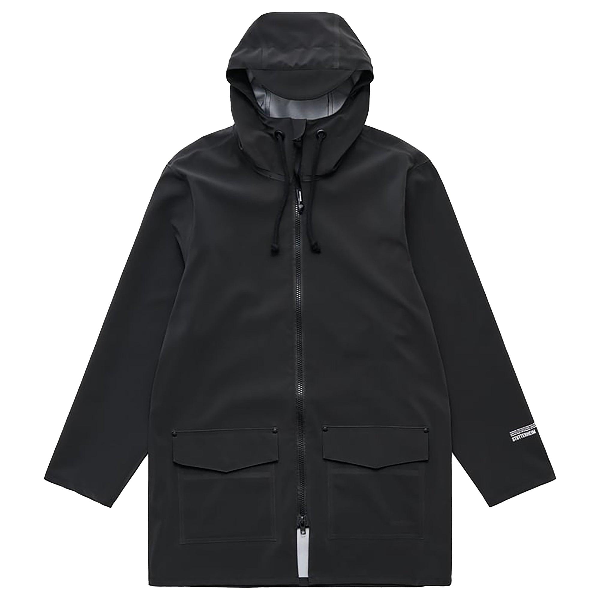 Product image 1 of 1 of Stutterheim Stockholm Lightweight Patch Raincoat - Matte Black