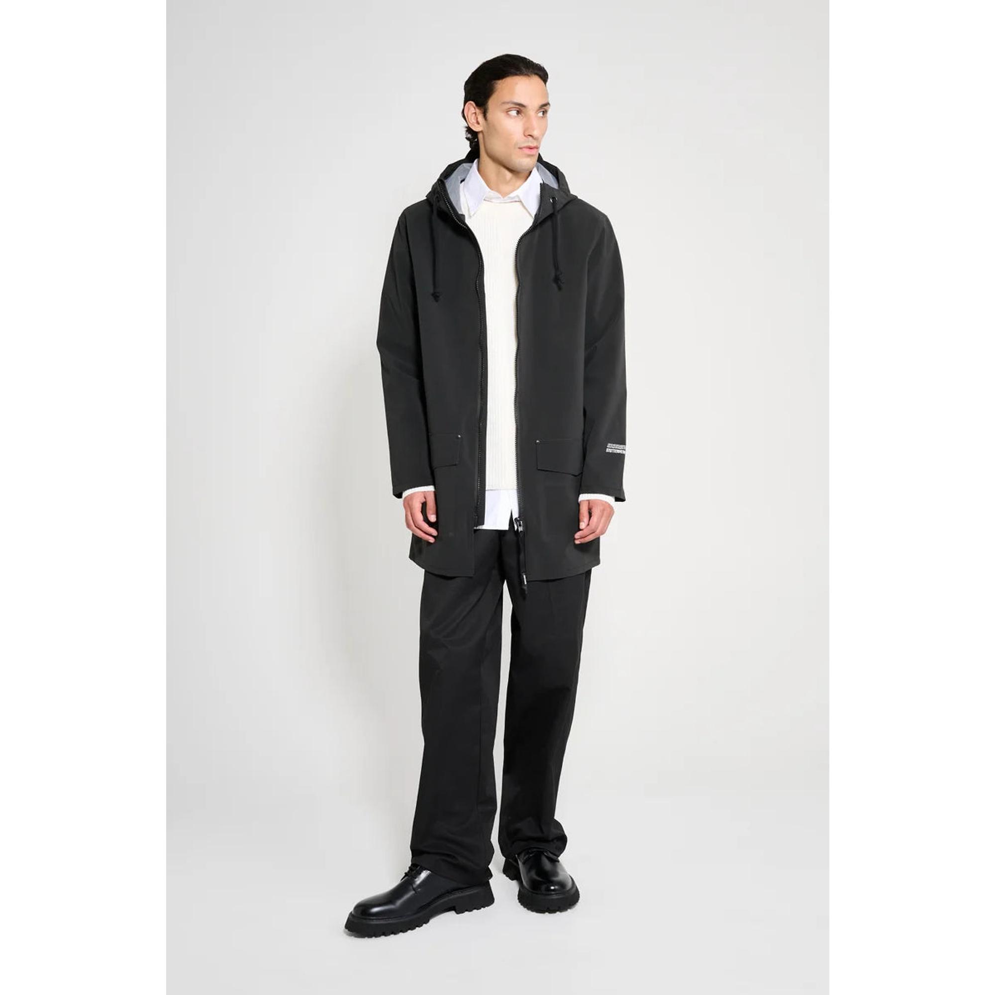 Product image 7 of 11 of Stutterheim Stockholm Lightweight Patch Raincoat - Matte Black