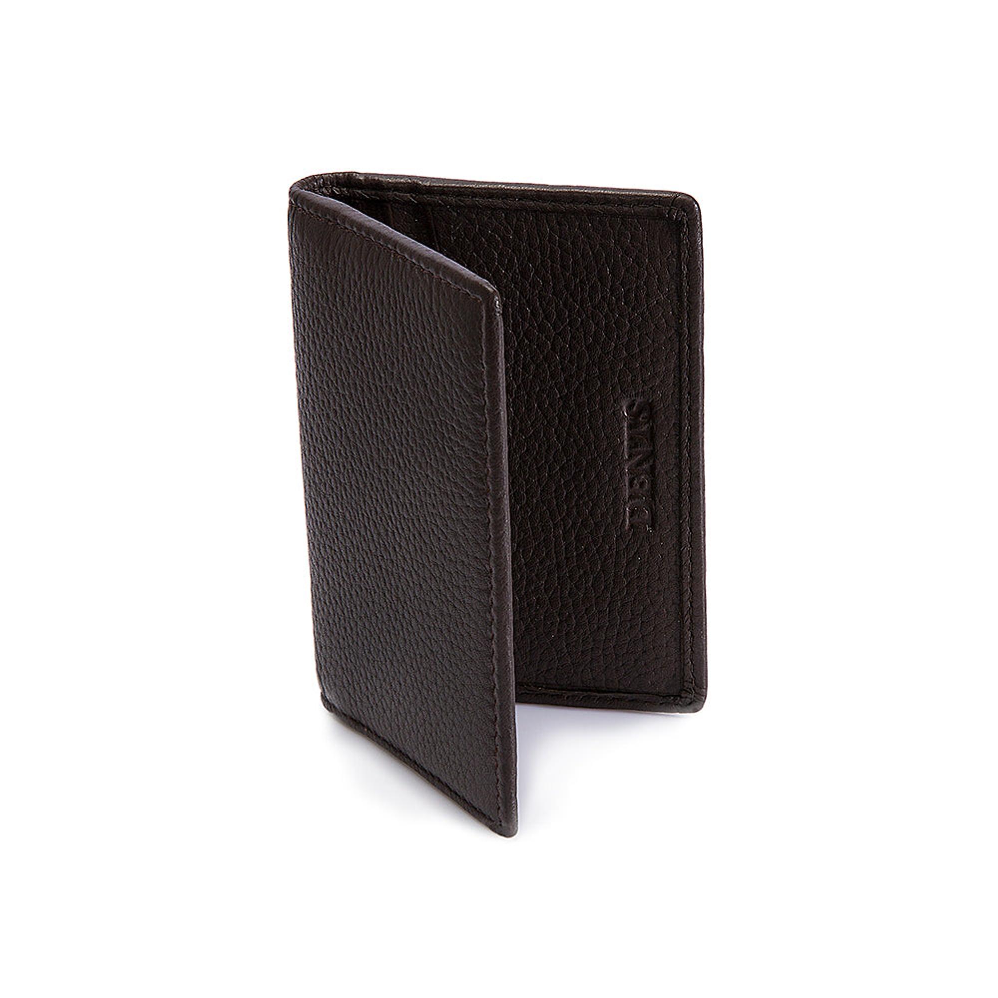Product image 5 of 5 of Dents Men's Beauley Pebble Grain Leather Card Holder with RFID Blocking - Black