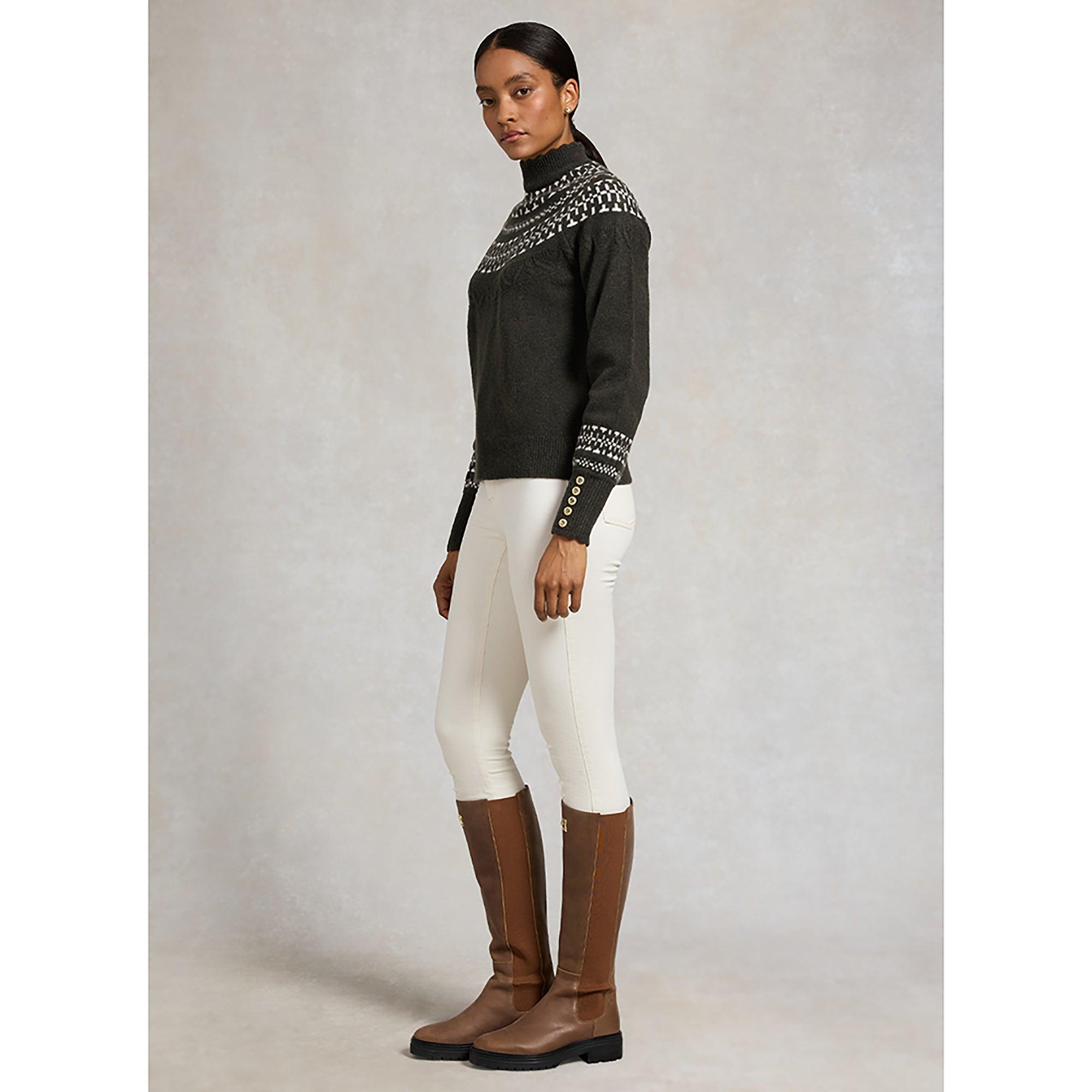 Product image 6 of 8 of Holland Cooper Women's Elodie Roll Neck Knit - Forest Green