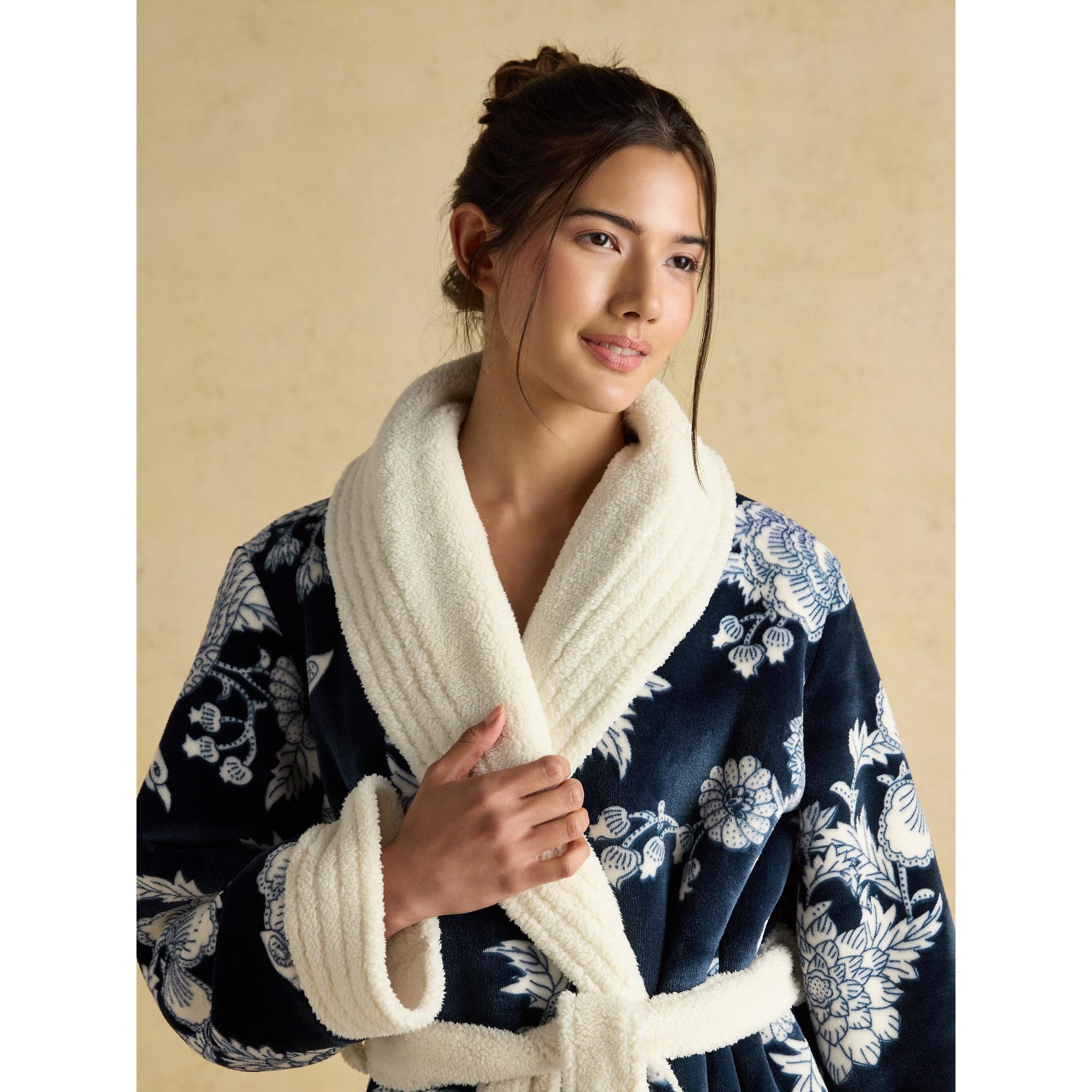 Product image 4 of 7 of Joules Women's Matilda Dressing Gown - Navy