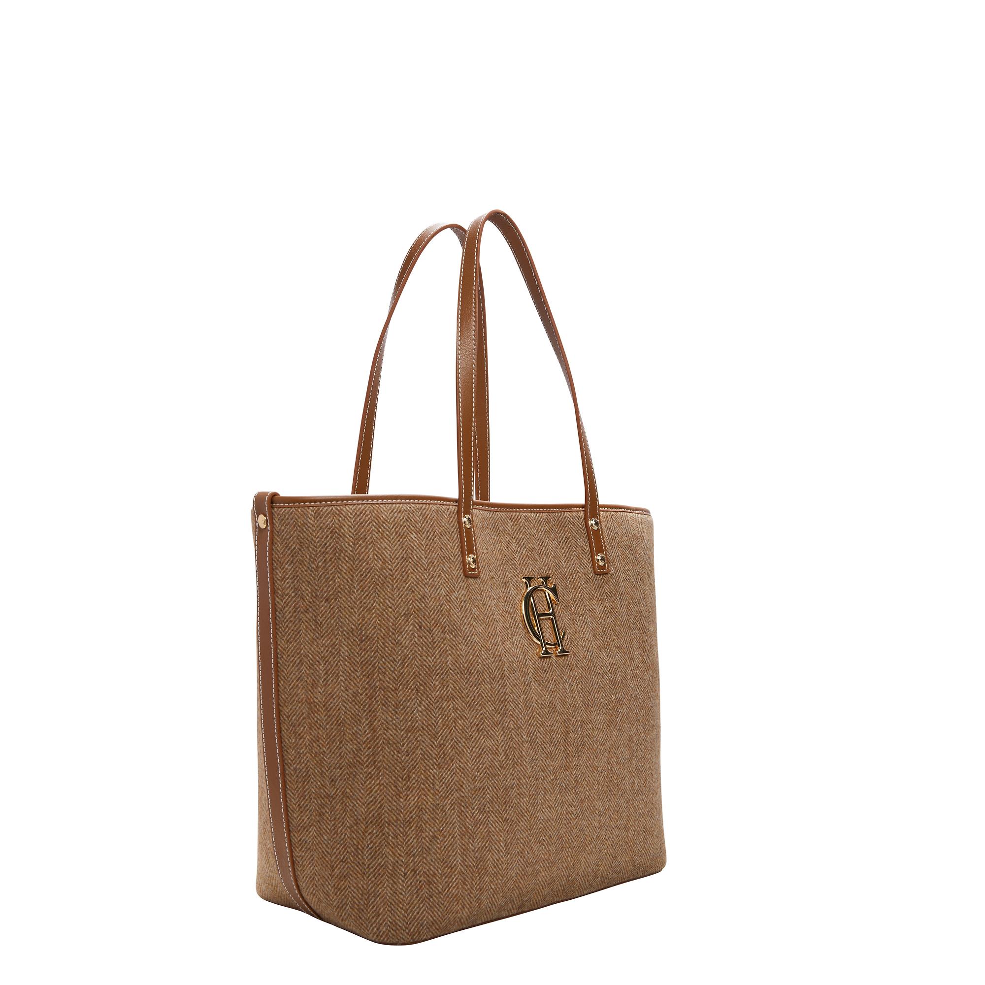 Product image 2 of 6 of Holland Cooper Women's Kensington Tote Bag - Tan Herringbone