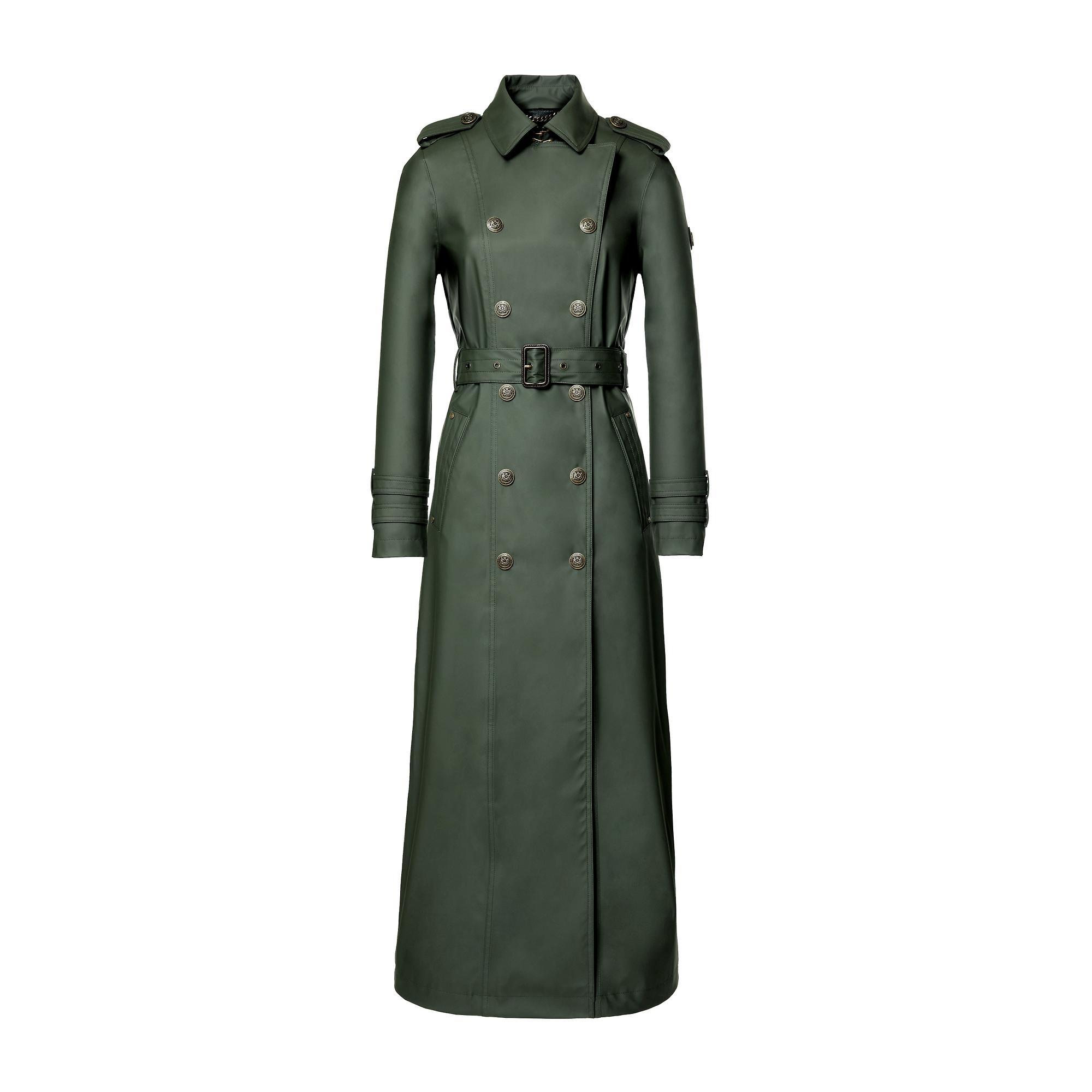 Product image 1 of 10 of Holland Cooper Women's Full Length Kendal Waterproof Trench Coat - Evergreen