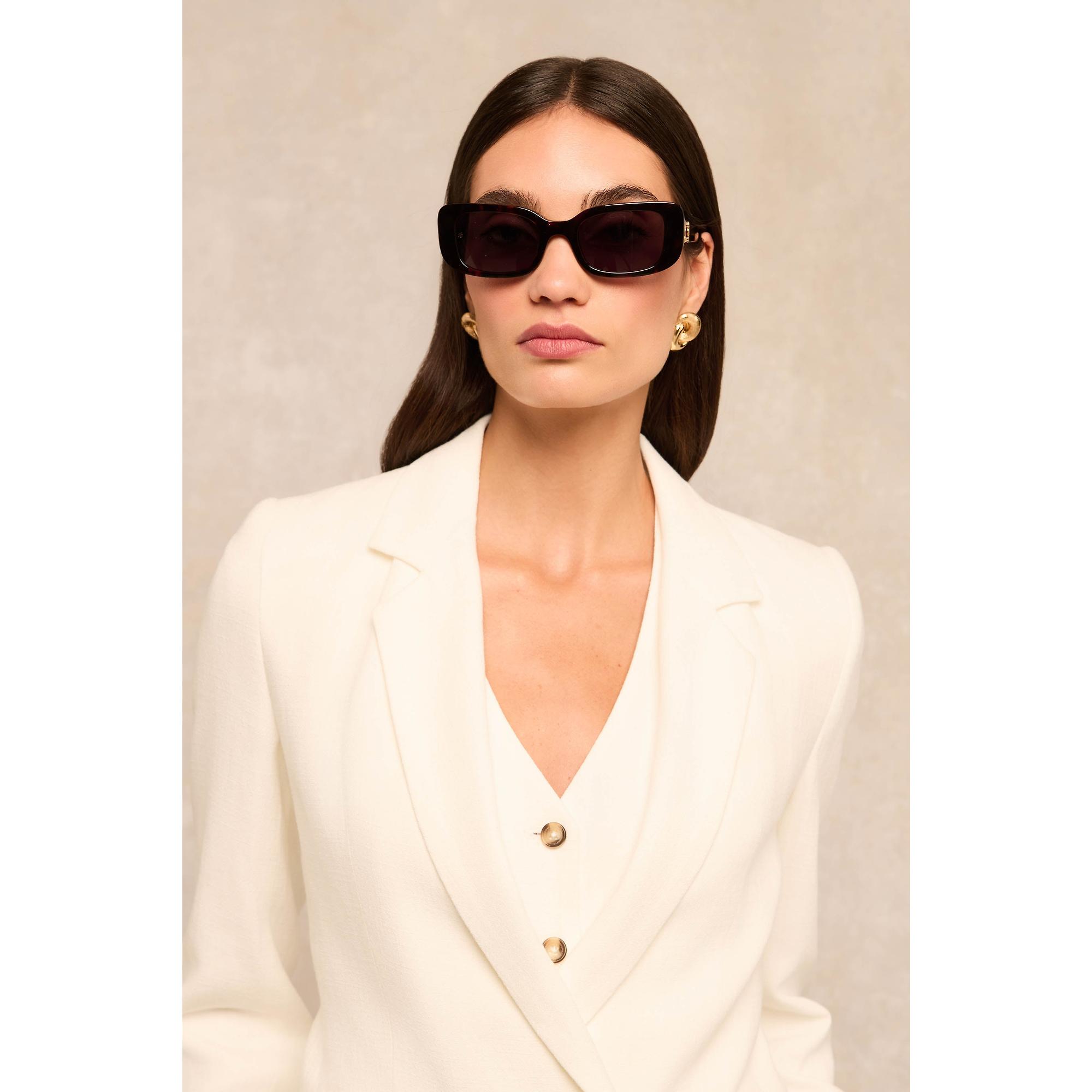 Product image 2 of 7 of Holland Cooper Women's Paris Narrow Sunglasses - Tortoiseshell