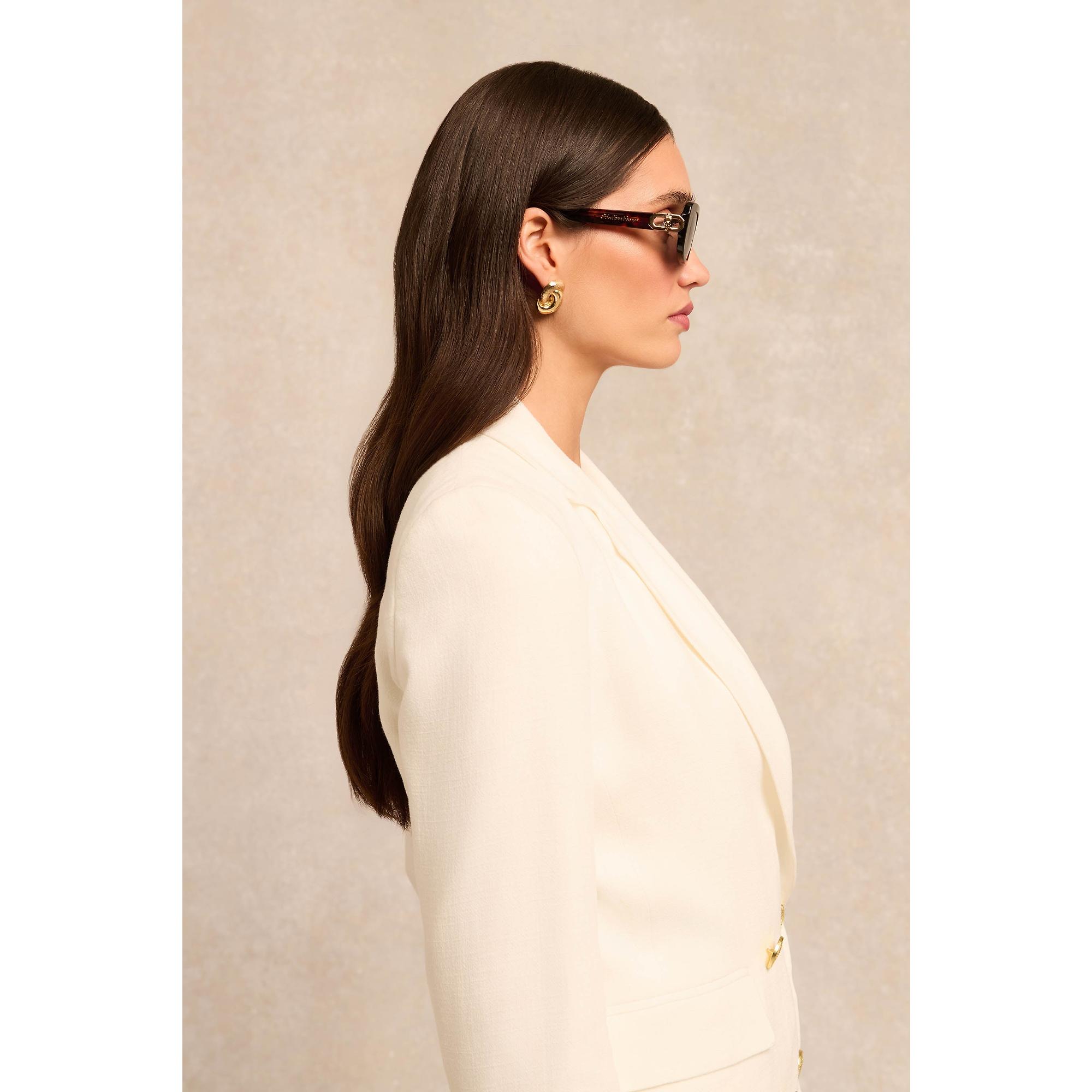 Product image 3 of 7 of Holland Cooper Women's Paris Narrow Sunglasses - Tortoiseshell