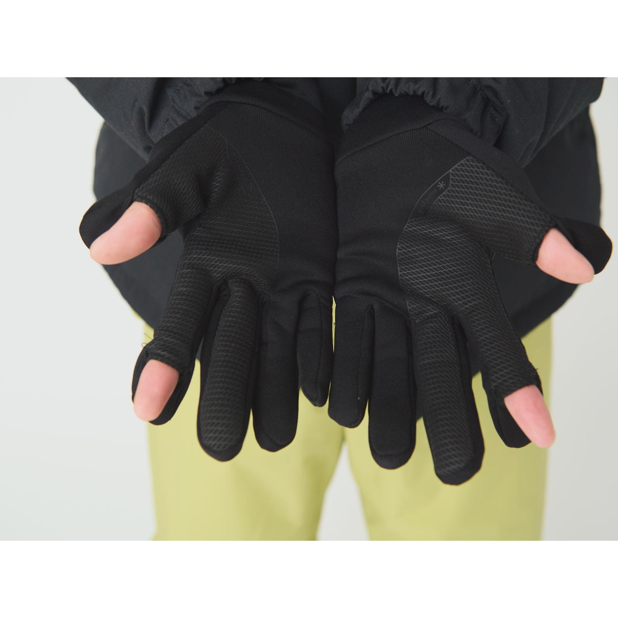 Product image 6 of 11 of Snow Peak Polartec Power Stretch Gloves - Black