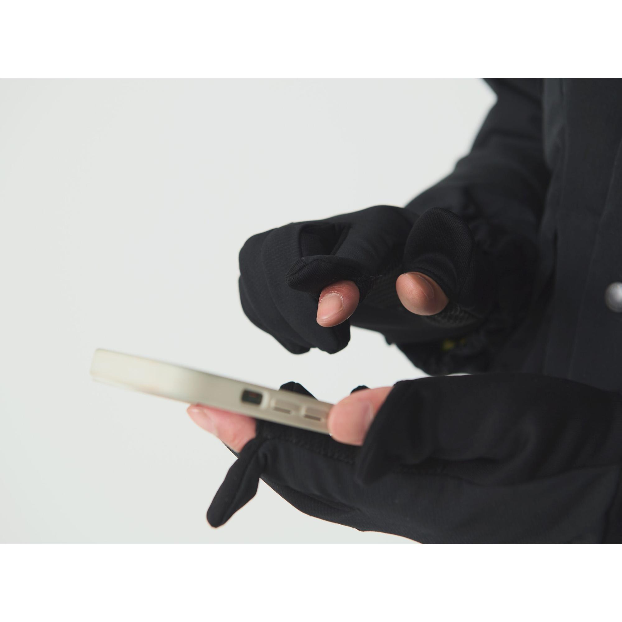 Product image 8 of 11 of Snow Peak Polartec Power Stretch Gloves - Black