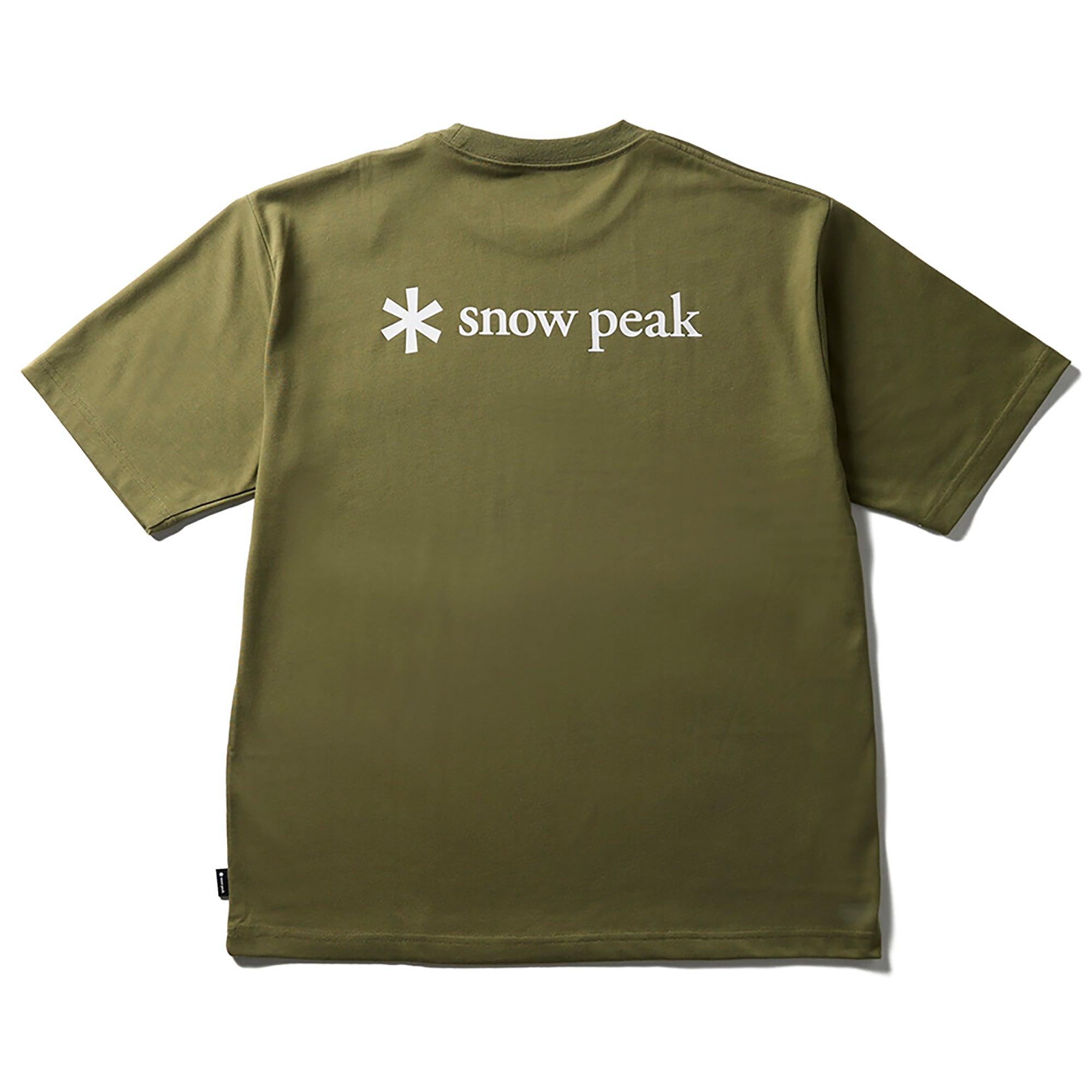 Product image 1 of 2 of Snow Peak New Standard Back Printed Logo T-Shirt - Olive