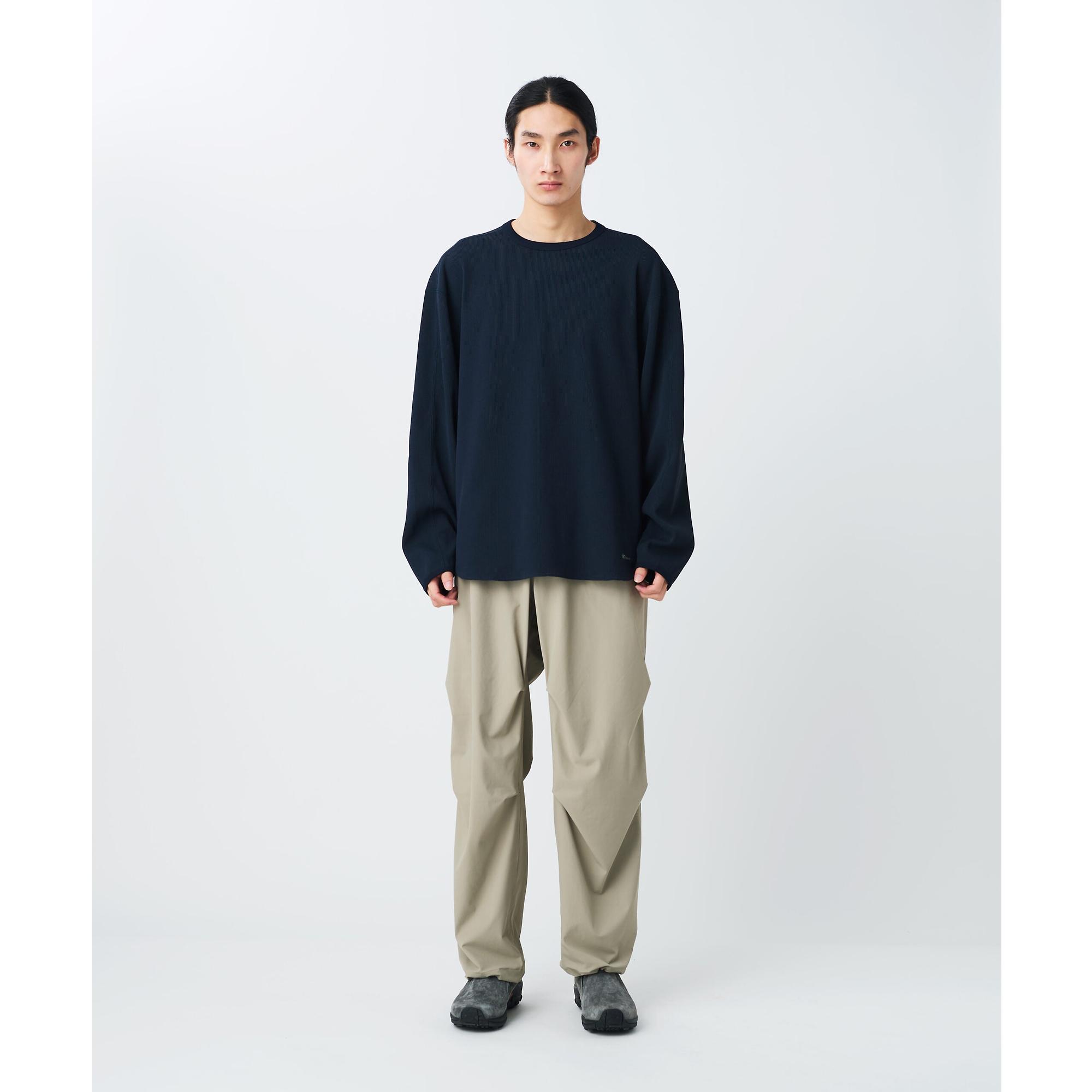 Product image 3 of 3 of Snow Peak Dry Waffle Long Sleeve T-Shirt - Dark Navy