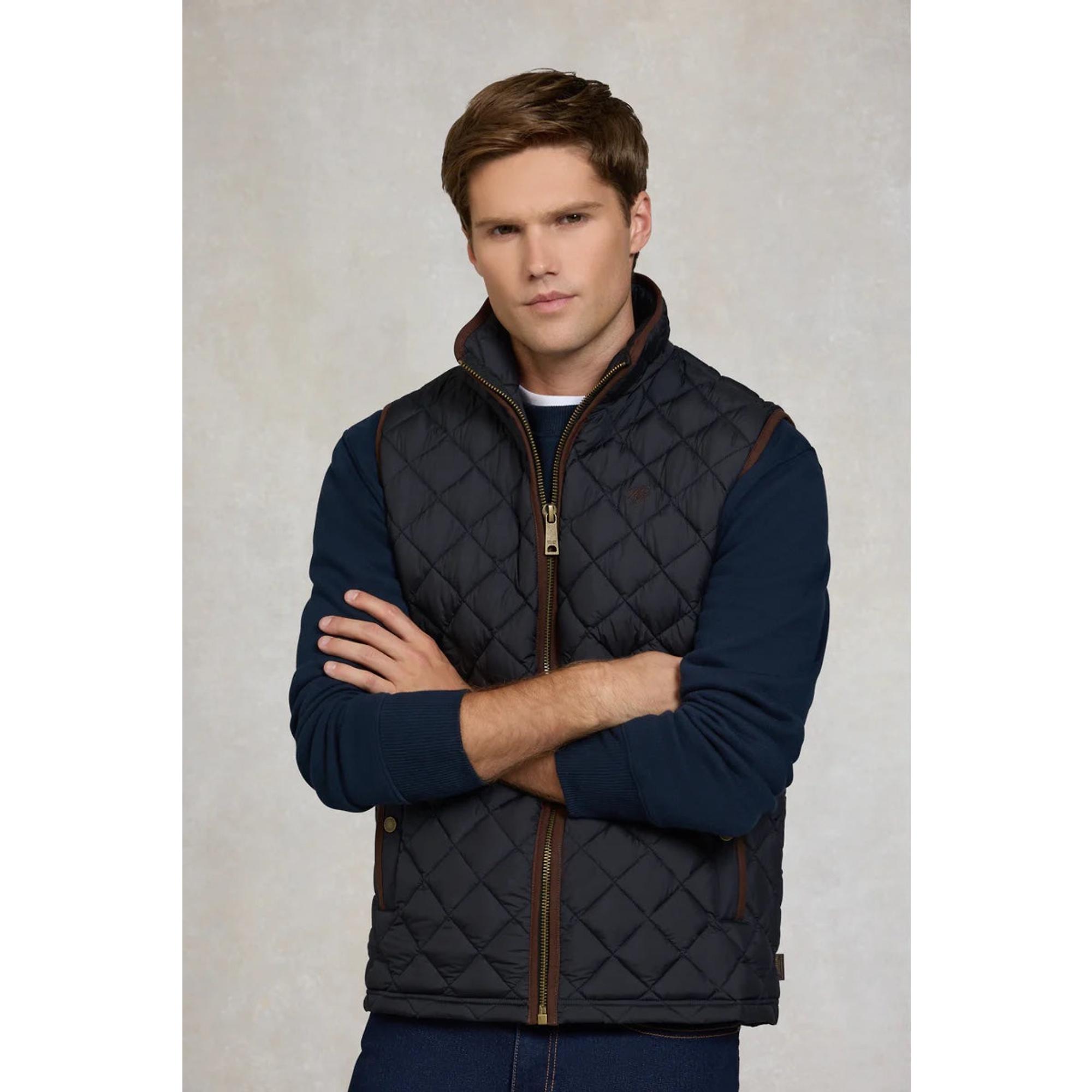 Product image 8 of 10 of Holland Cooper Men's Country Quilted Gilet - Ink Navy