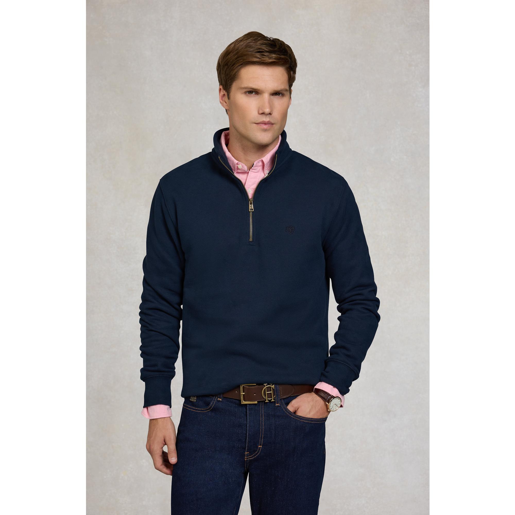 Product image 2 of 8 of Holland Cooper Men's Quarter Zip Sweat - Ink Navy