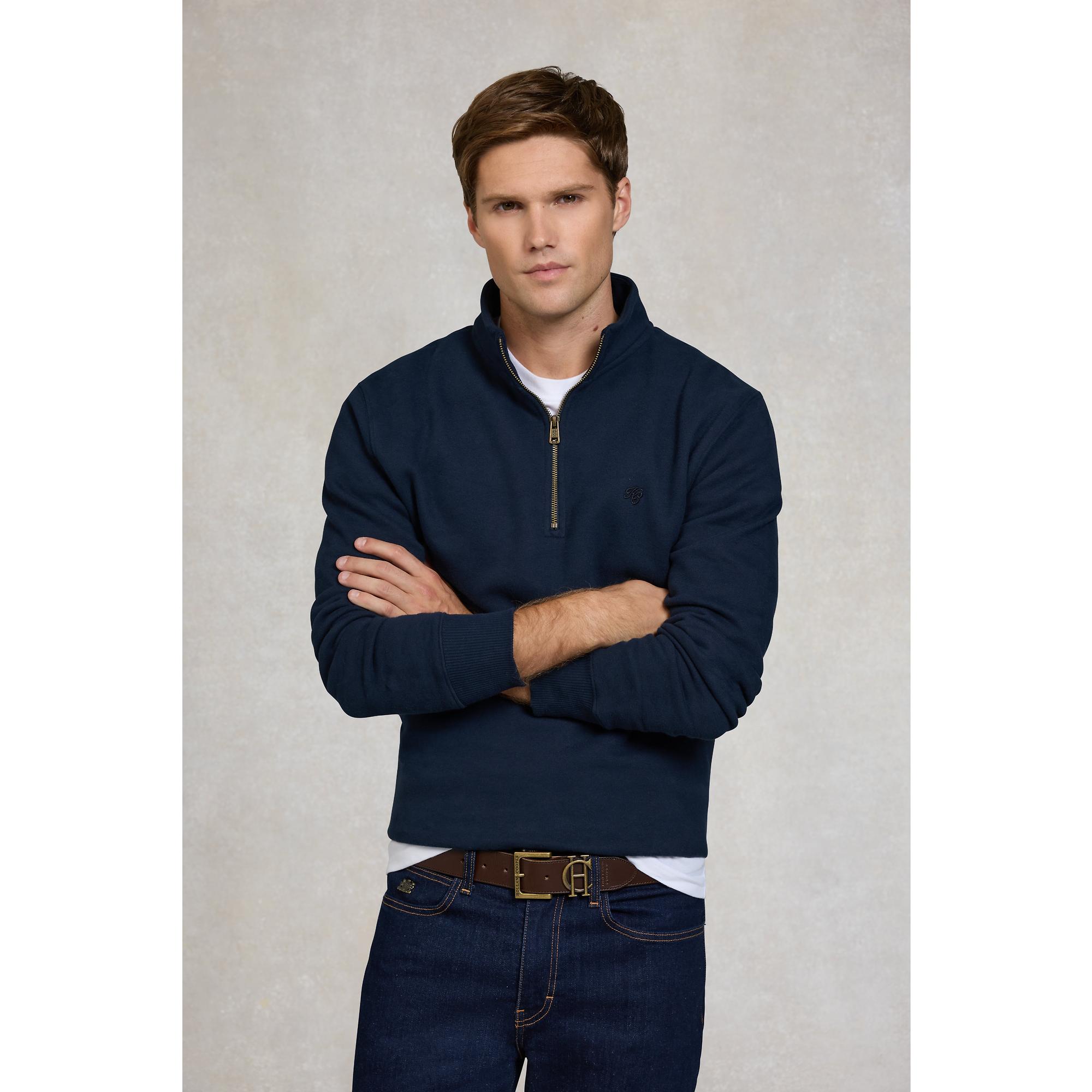 Product image 3 of 8 of Holland Cooper Men's Quarter Zip Sweat - Ink Navy