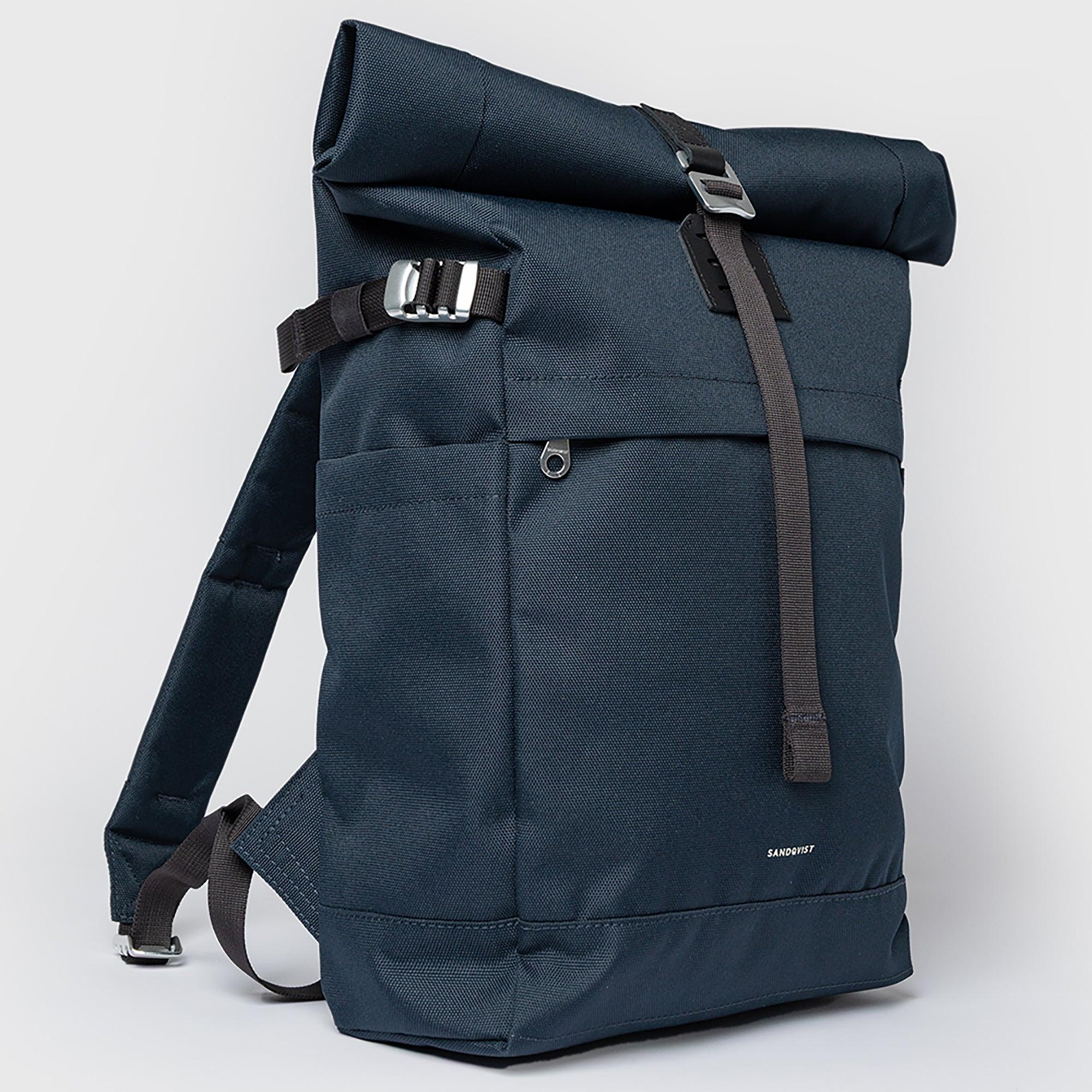 Product image 3 of 10 of Sandqvist Icon Rolltop Backpack M 23L 14" - Navy/Black