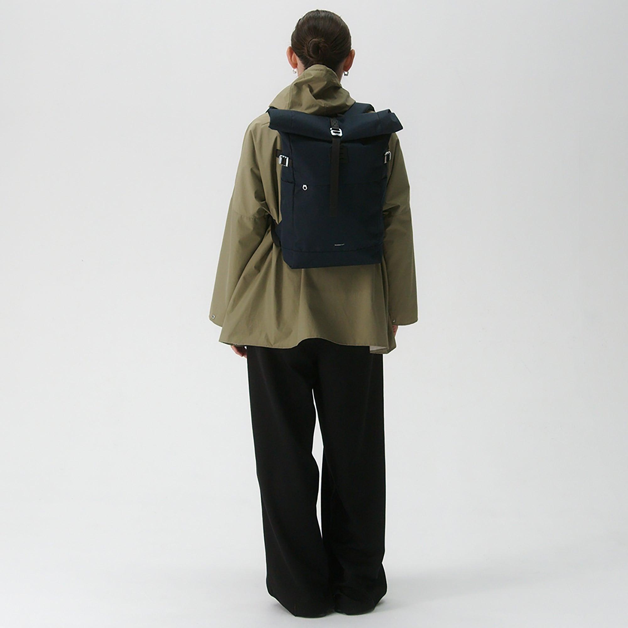 Product image 10 of 10 of Sandqvist Icon Rolltop Backpack M 23L 14" - Navy/Black