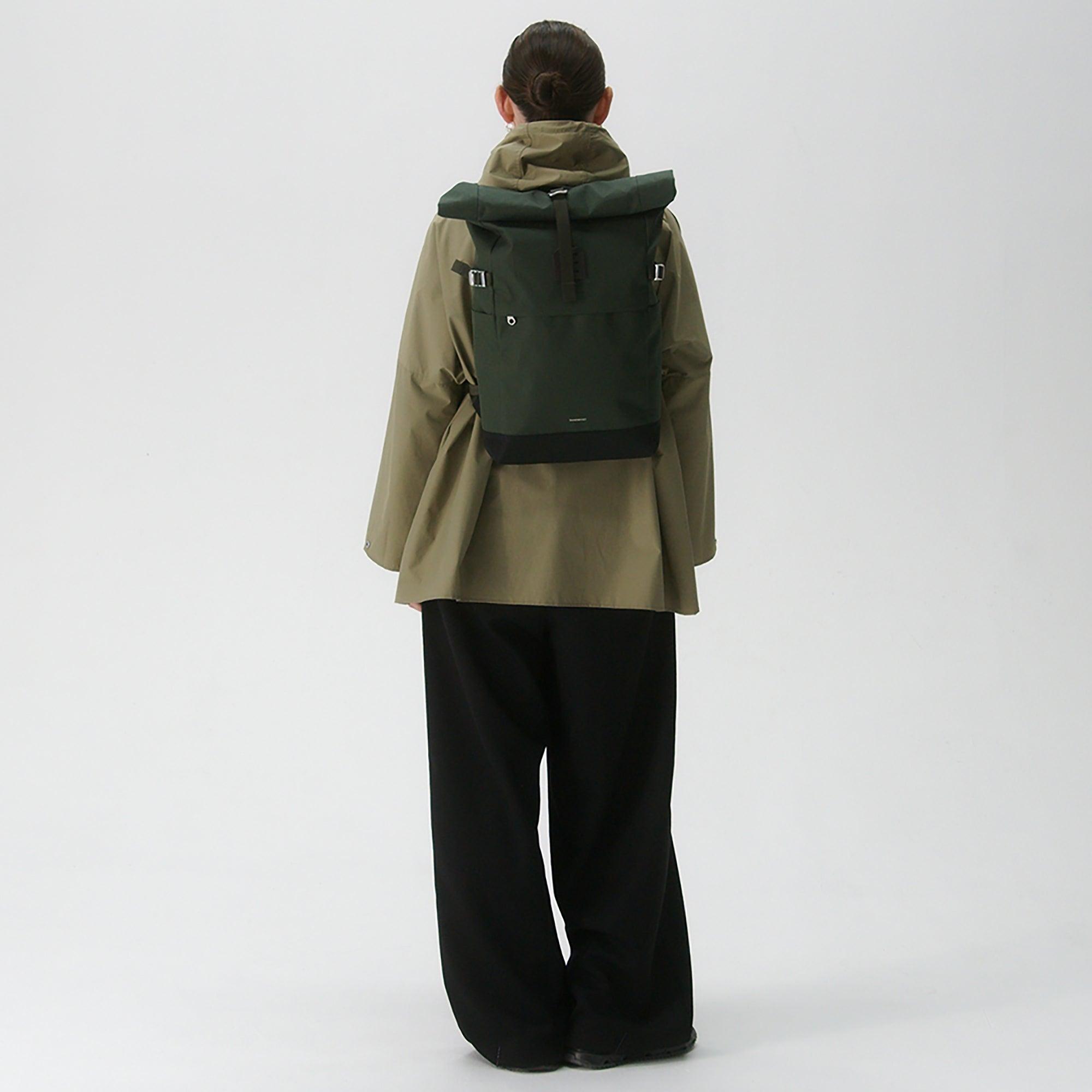 Product image 11 of 12 of Sandqvist Icon Rolltop Backpack M - 23L - Dawn Green/Dark Brown