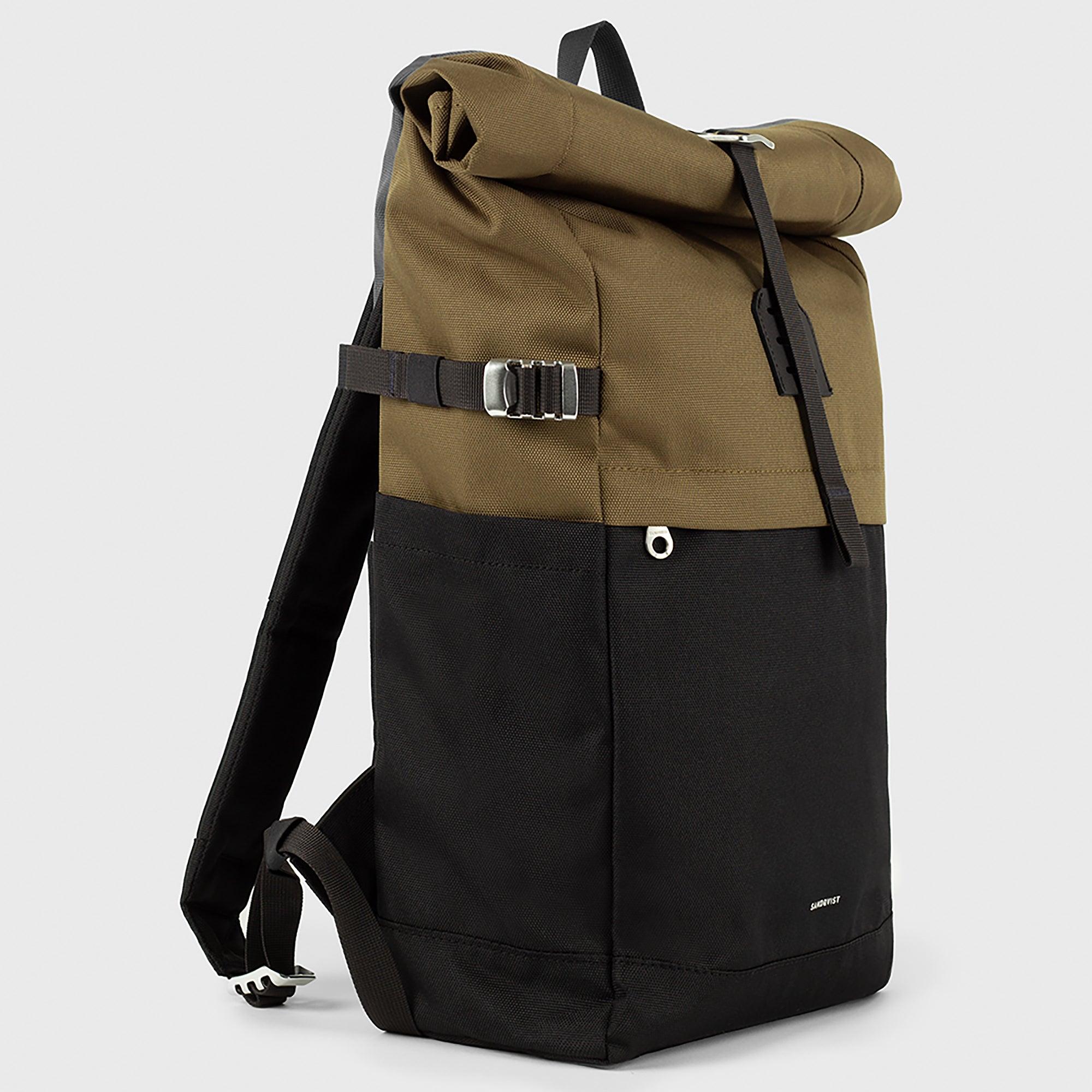 Product image 2 of 9 of Sandqvist Icon Rolltop Backpack M - 23L 14" - Multi Olive