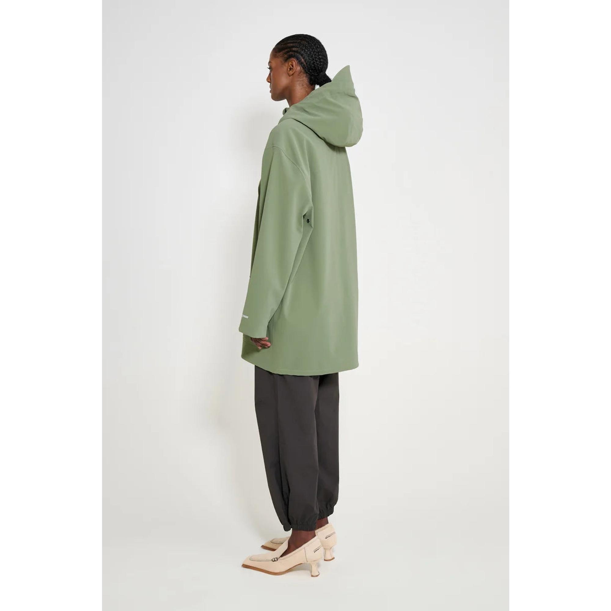 Product image 4 of 8 of Stutterheim Stockholm Lightweight Patch Raincoat - Matte Dry Green