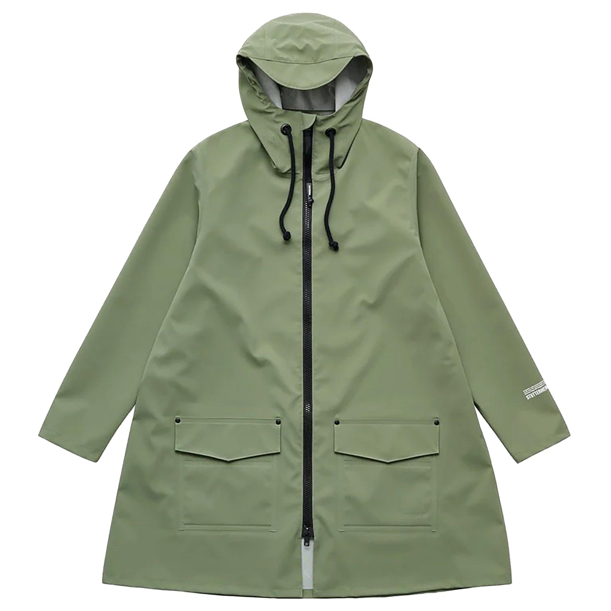 Product image 1 of 5 of Stutterheim Women's Mosebacke Lightweight Patch Raincoat - Dry Green