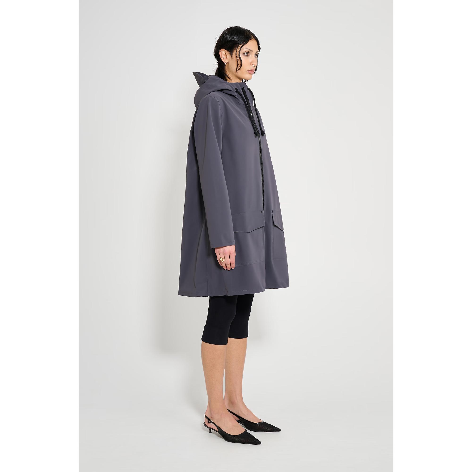 Product image 3 of 4 of Stutterheim Women's Mosebacke Lightweight Patch Raincoat - Mystic Blue