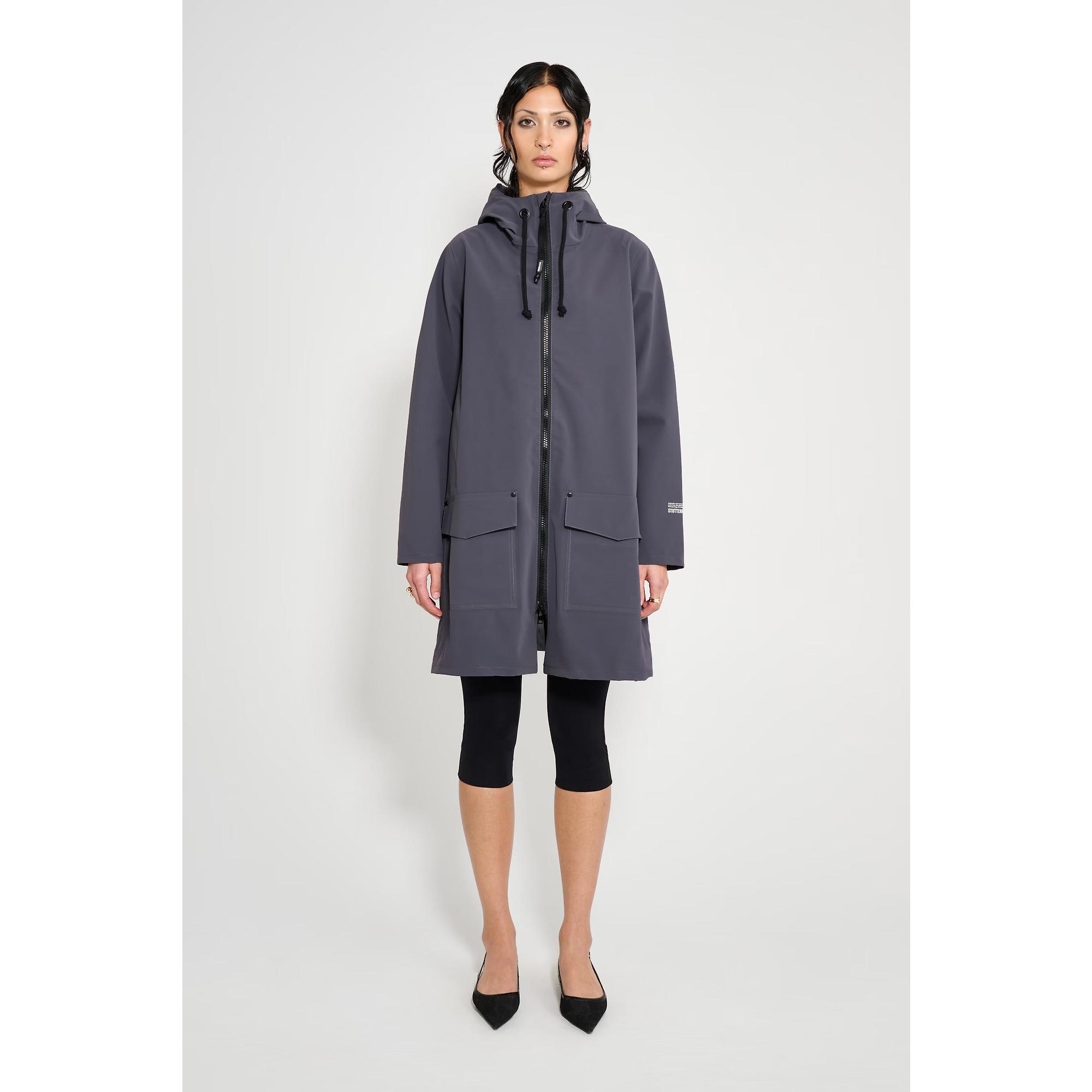 Product image 2 of 4 of Stutterheim Women's Mosebacke Lightweight Patch Raincoat - Mystic Blue