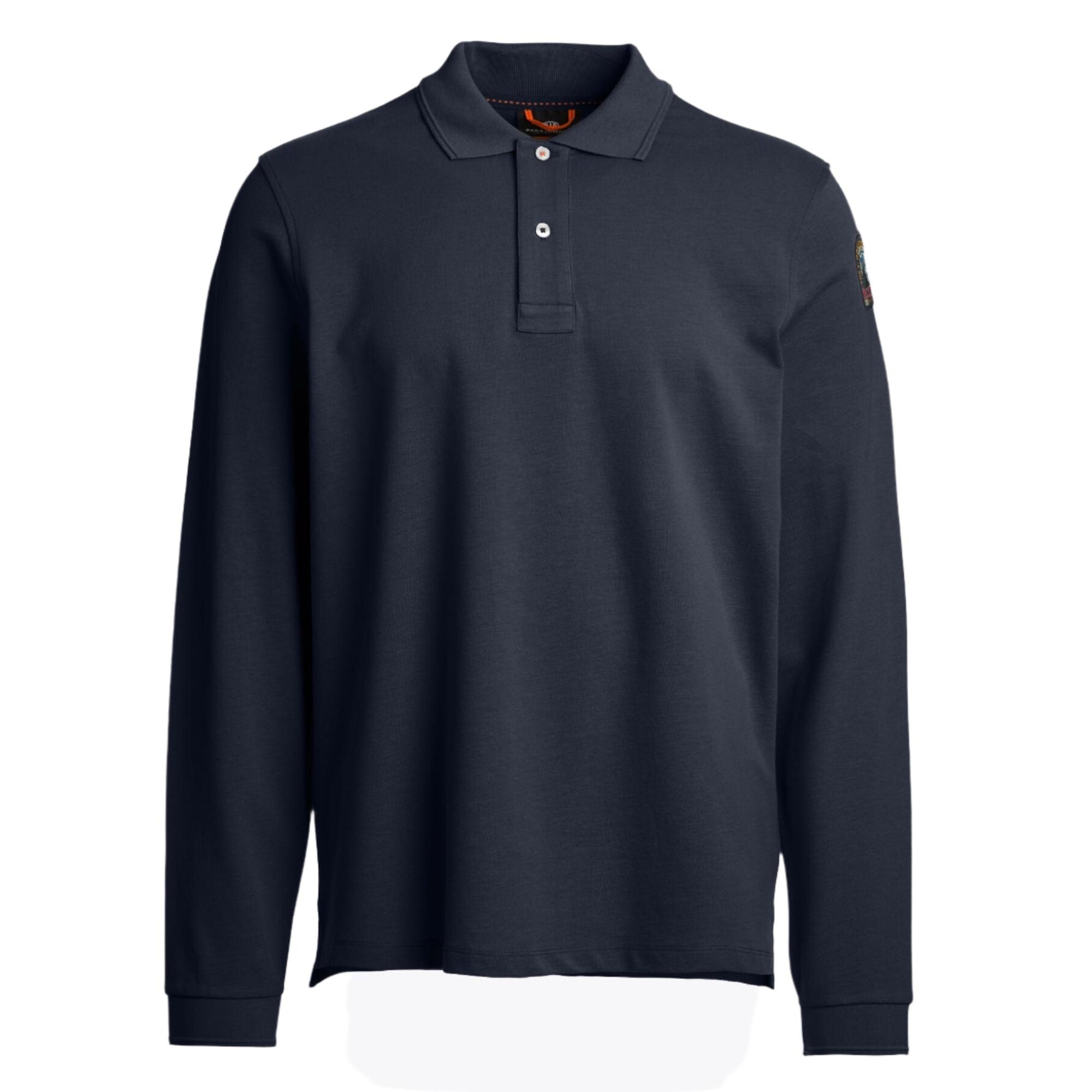 Product image 1 of 2 of Parajumpers Men's Oberon Long-Sleeve Polo Shirt - Blue Navy