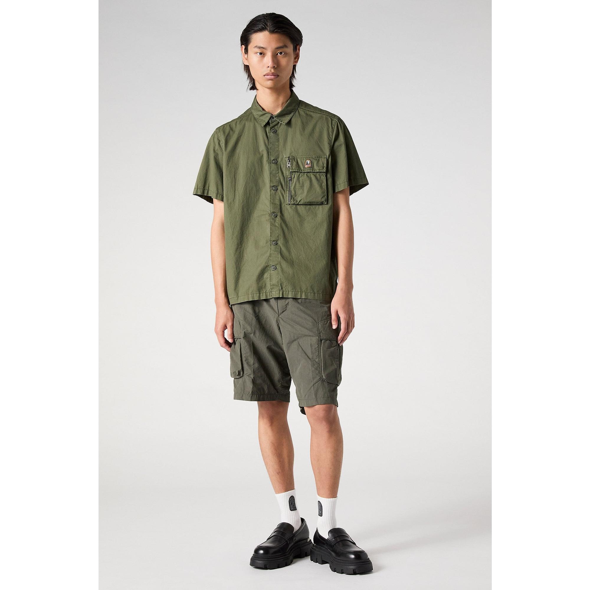Product image 4 of 6 of Parajumpers Men's Merv Short Sleeve Shirt - Tortuga Green