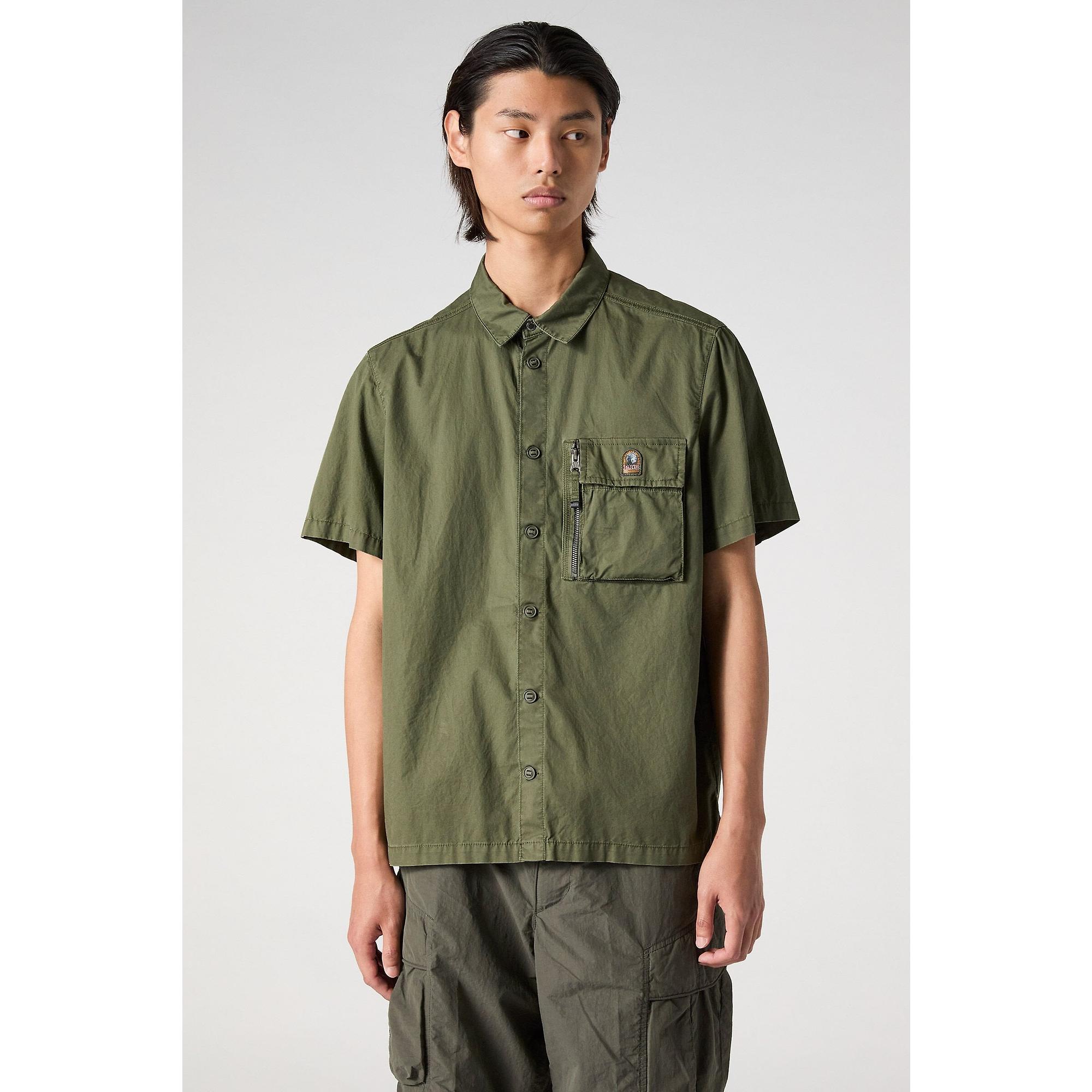 Product image 3 of 6 of Parajumpers Men's Merv Short Sleeve Shirt - Tortuga Green