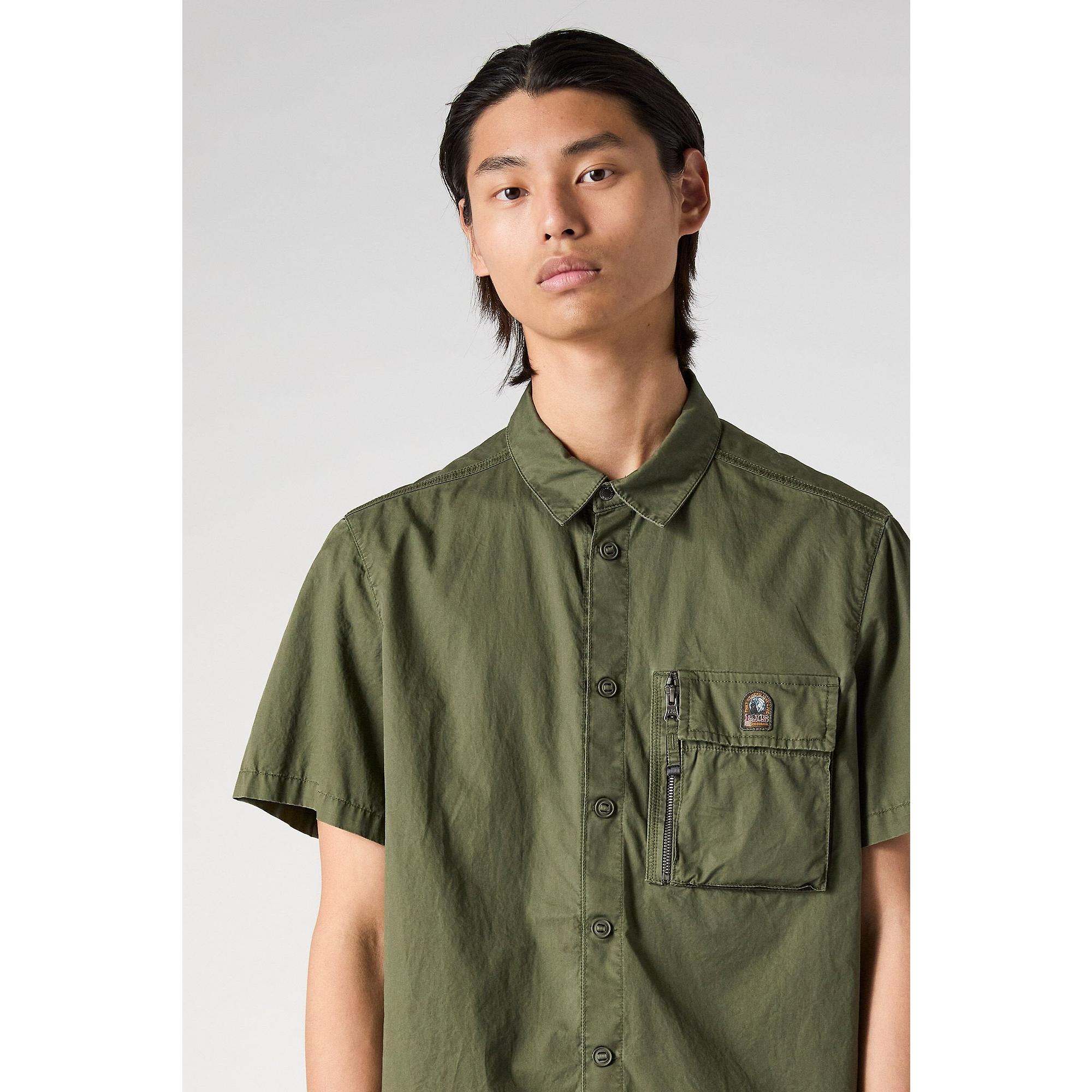 Product image 6 of 6 of Parajumpers Men's Merv Short Sleeve Shirt - Tortuga Green