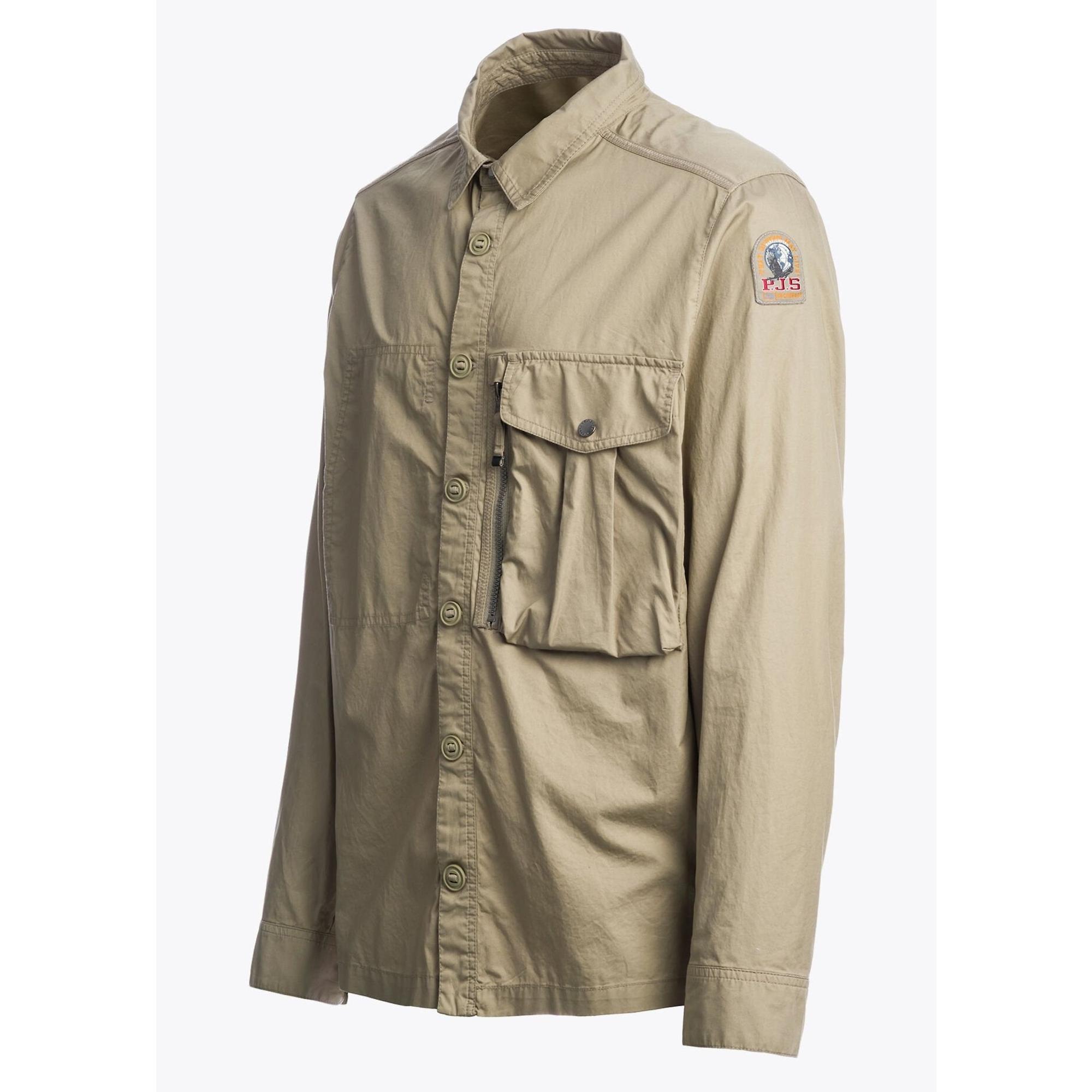 Product image 2 of 7 of Parajumpers Men's Kurtis Long Sleeved Overshirt - Silver Sage
