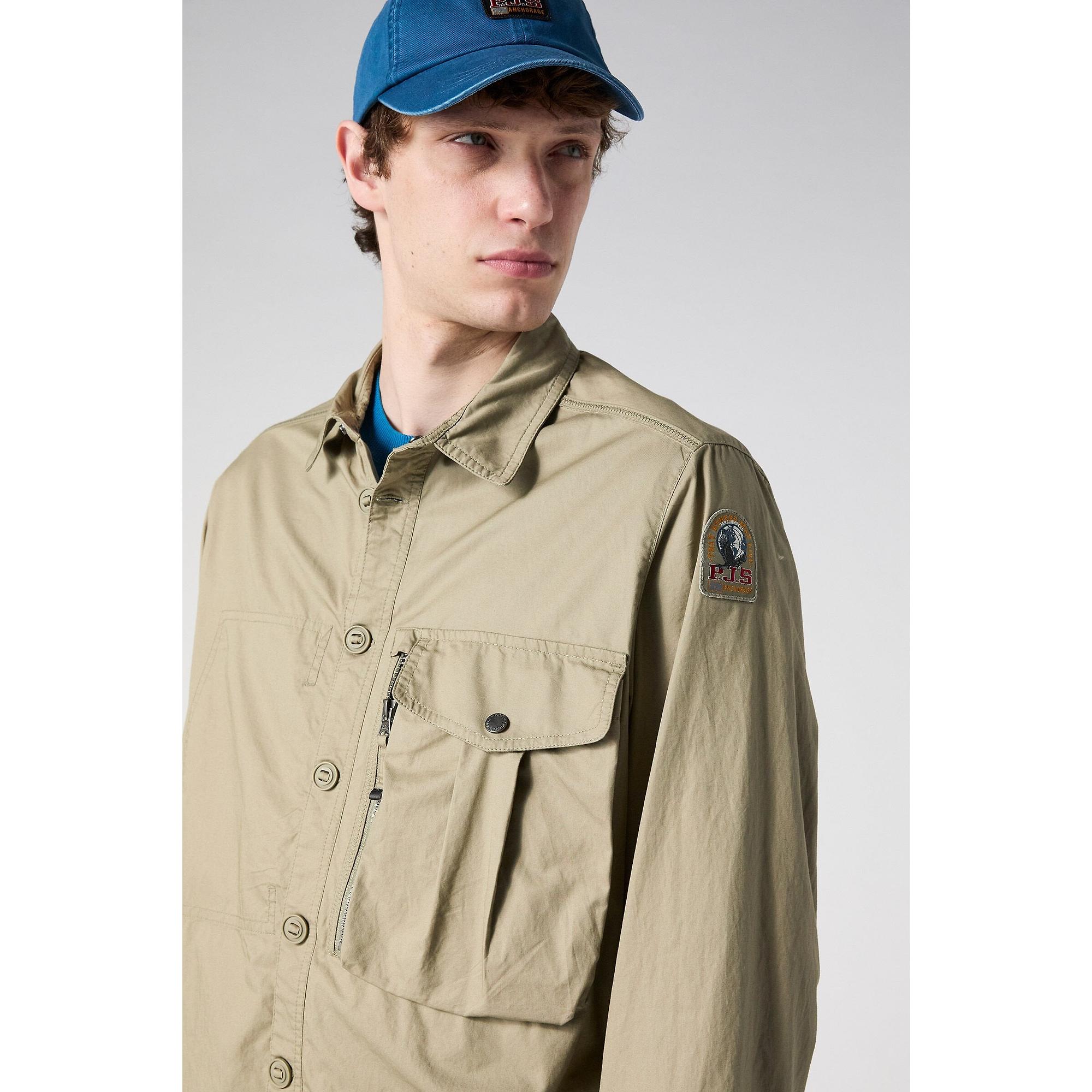Product image 7 of 7 of Parajumpers Men's Kurtis Long Sleeved Overshirt - Silver Sage