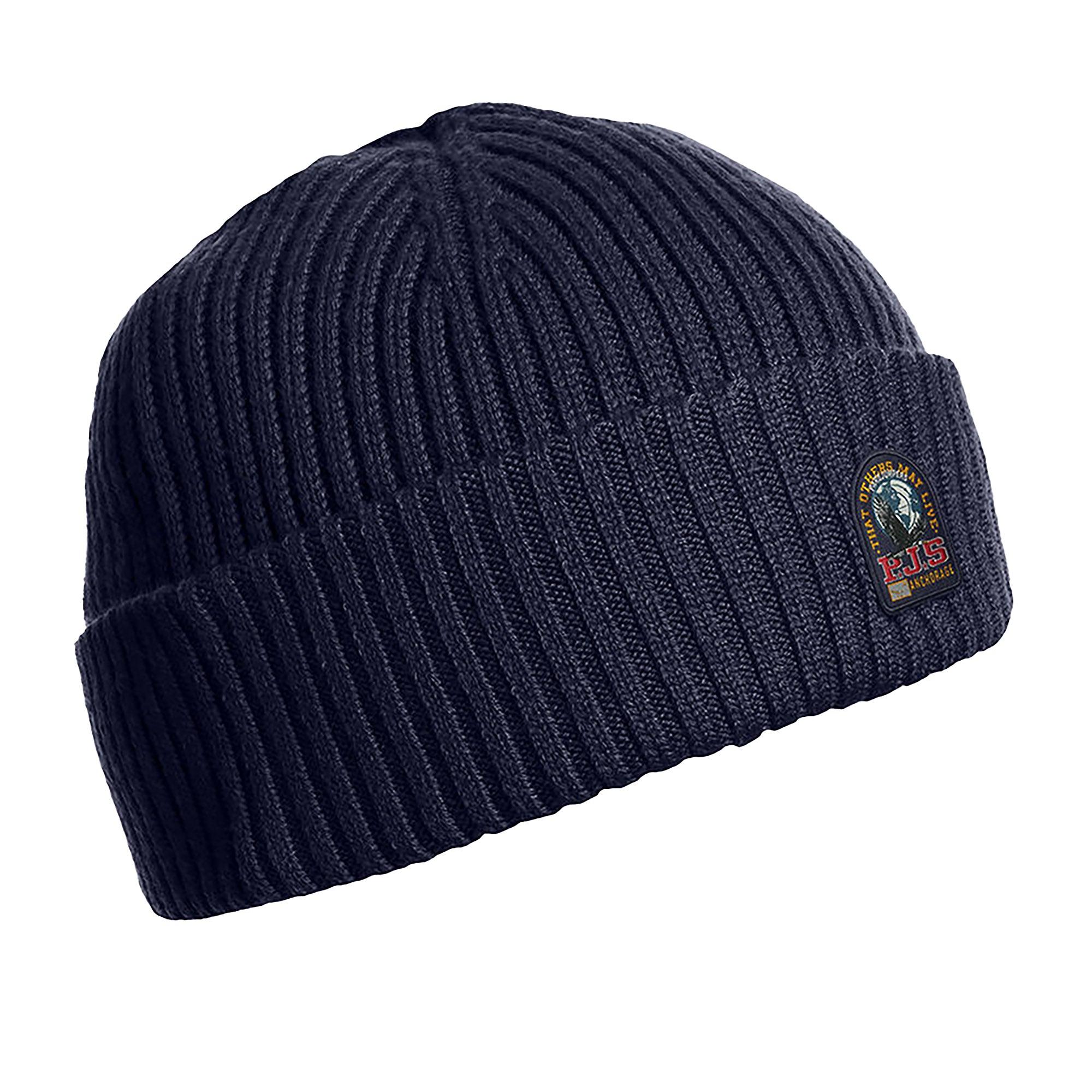 Product image 1 of 3 of Parajumpers Rib Knitted Beanie Hat - Blue Navy