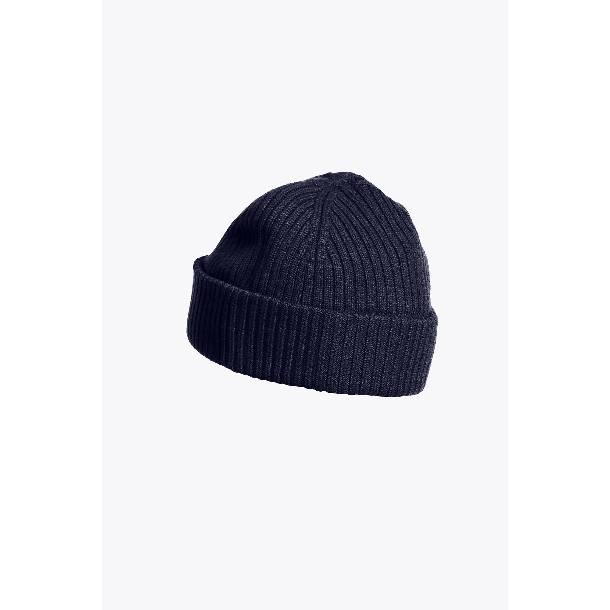 Product image 2 of 3 of Parajumpers Rib Knitted Beanie Hat - Blue Navy