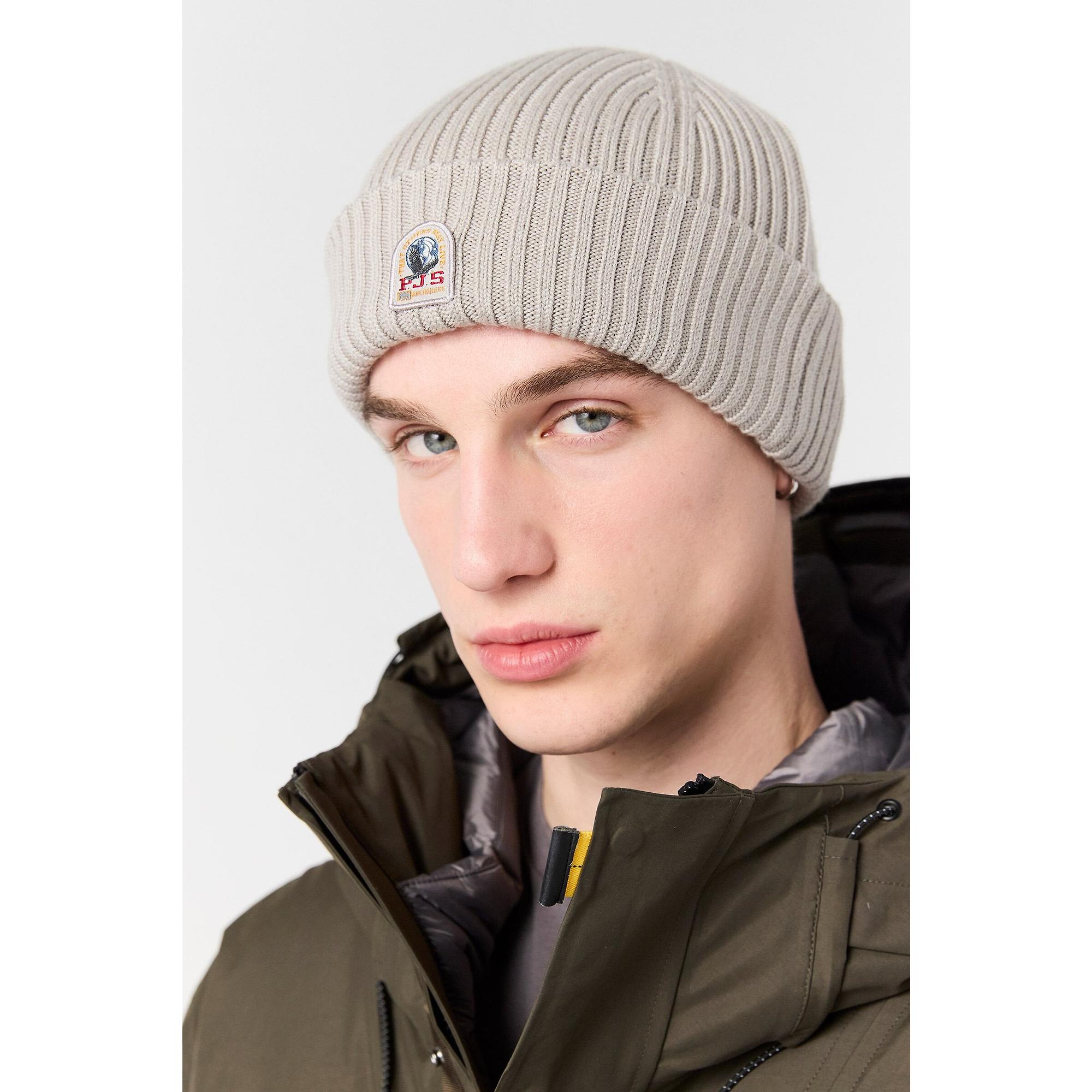 Product image 3 of 3 of Parajumpers Rib Knitted Beanie Hat - Blue Navy