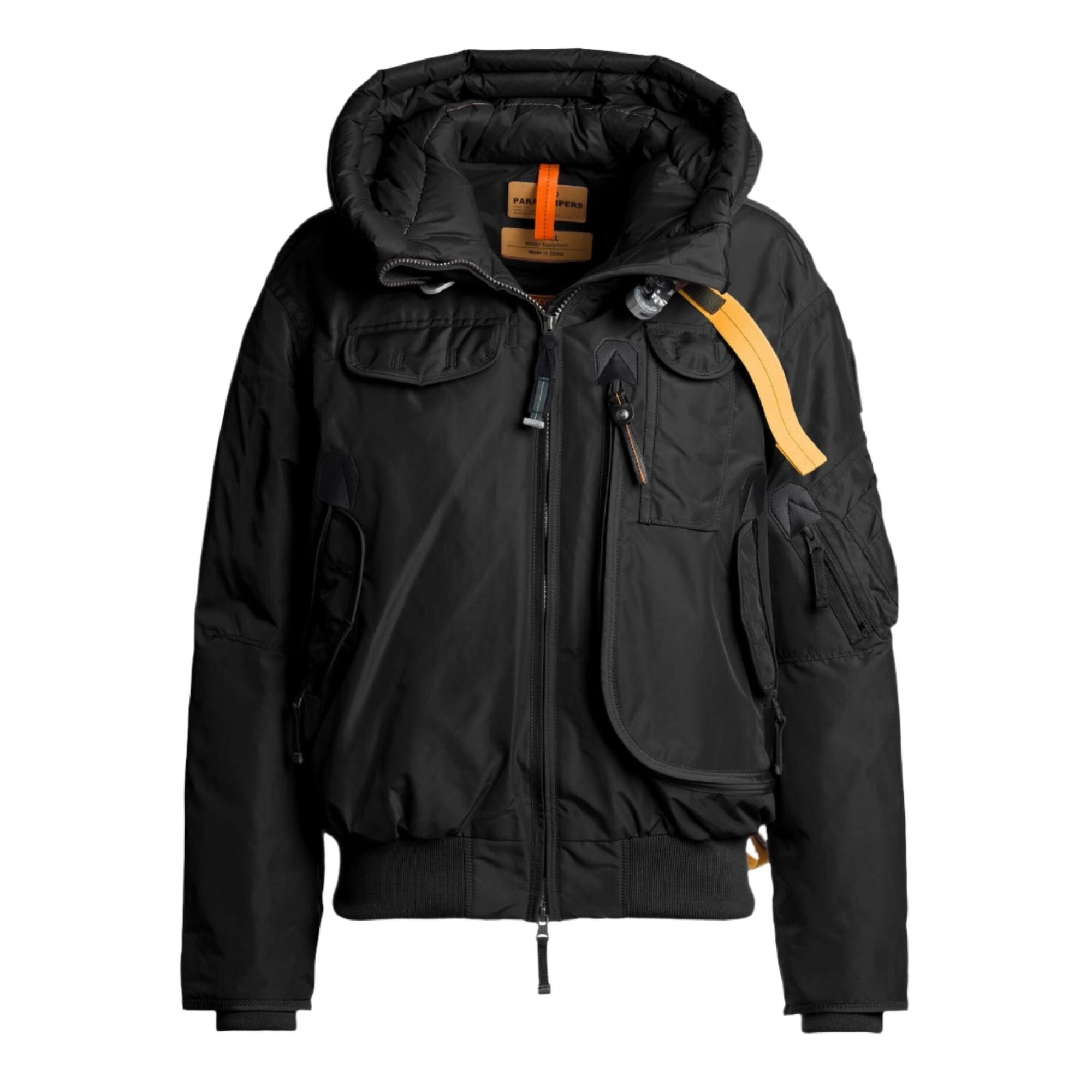 Product image 1 of 7 of Parajumpers Women's Gobi Hooded Down Bomber Jacket - Black