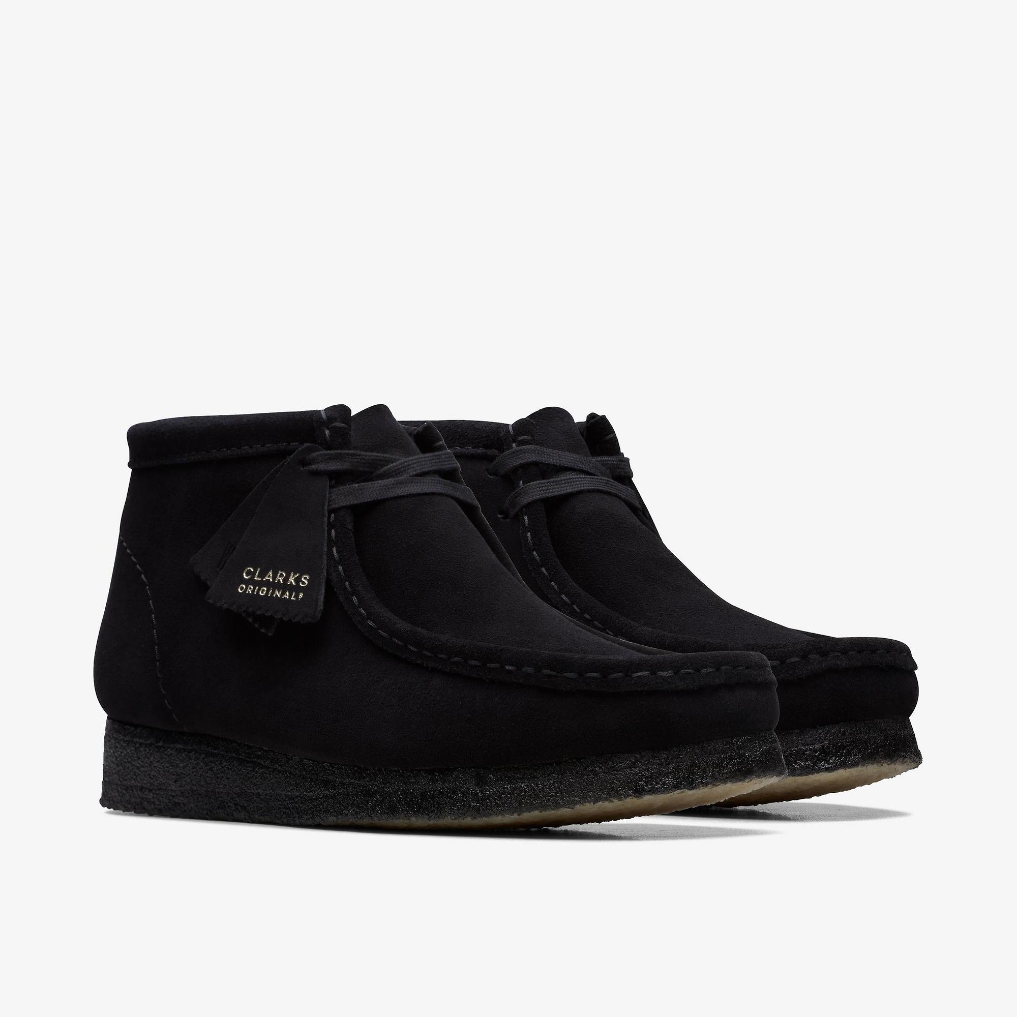 Product image 4 of 7 of Clarks Originals Men's Wallabee Boots - Black Suede