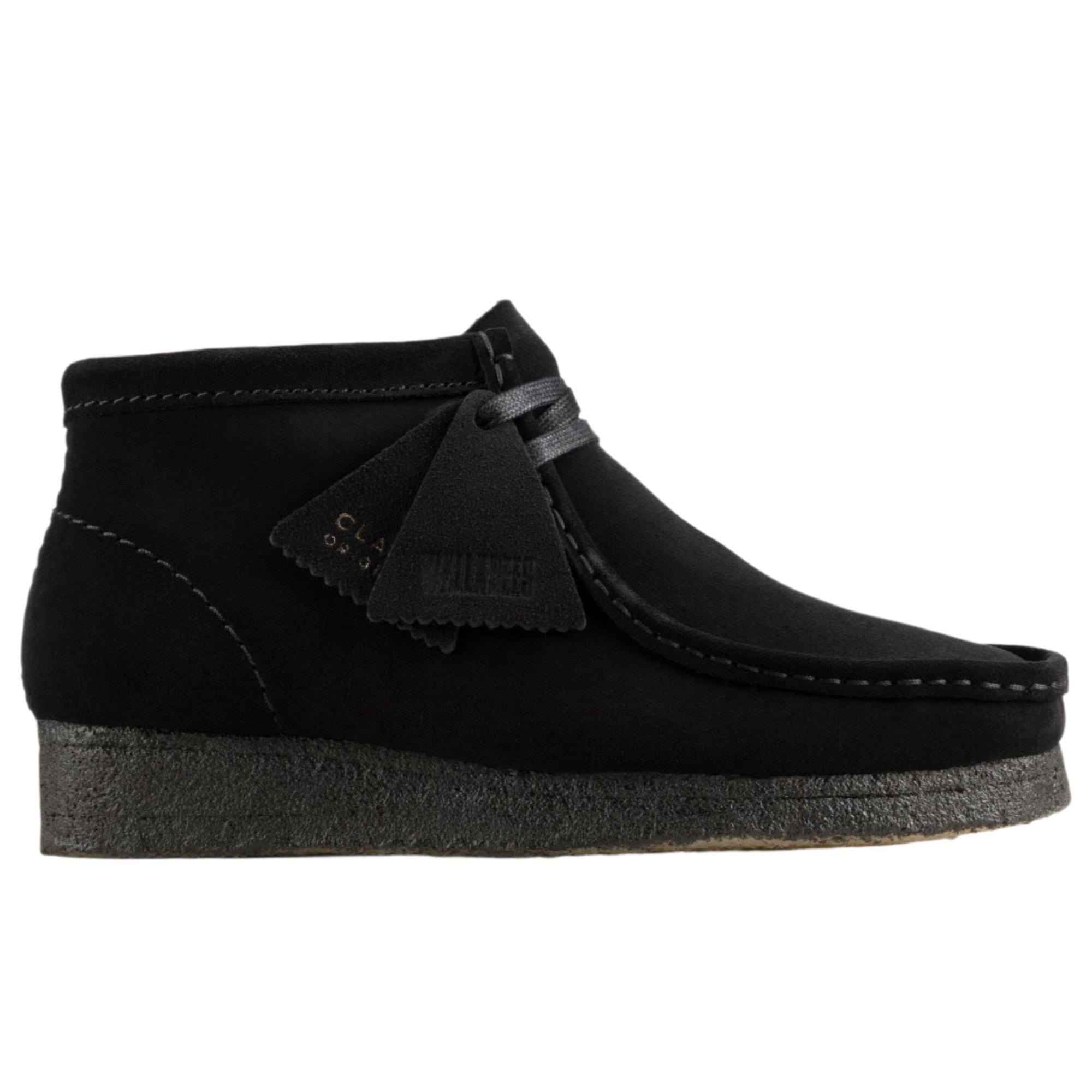 Product image 1 of 6 of Clarks Originals Women's Wallabee Boots - Black Suede