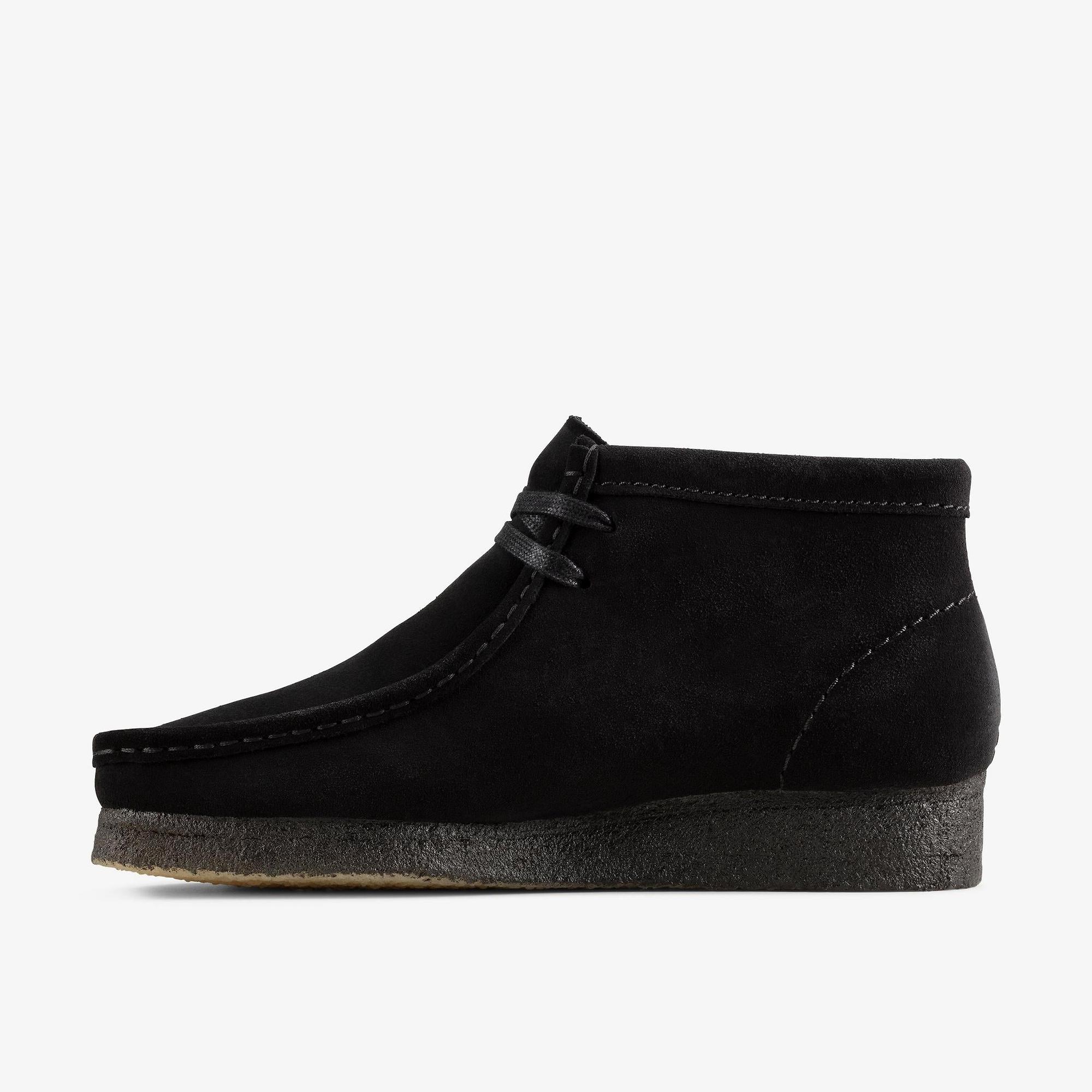 Product image 2 of 6 of Clarks Originals Women's Wallabee Boots - Black Suede