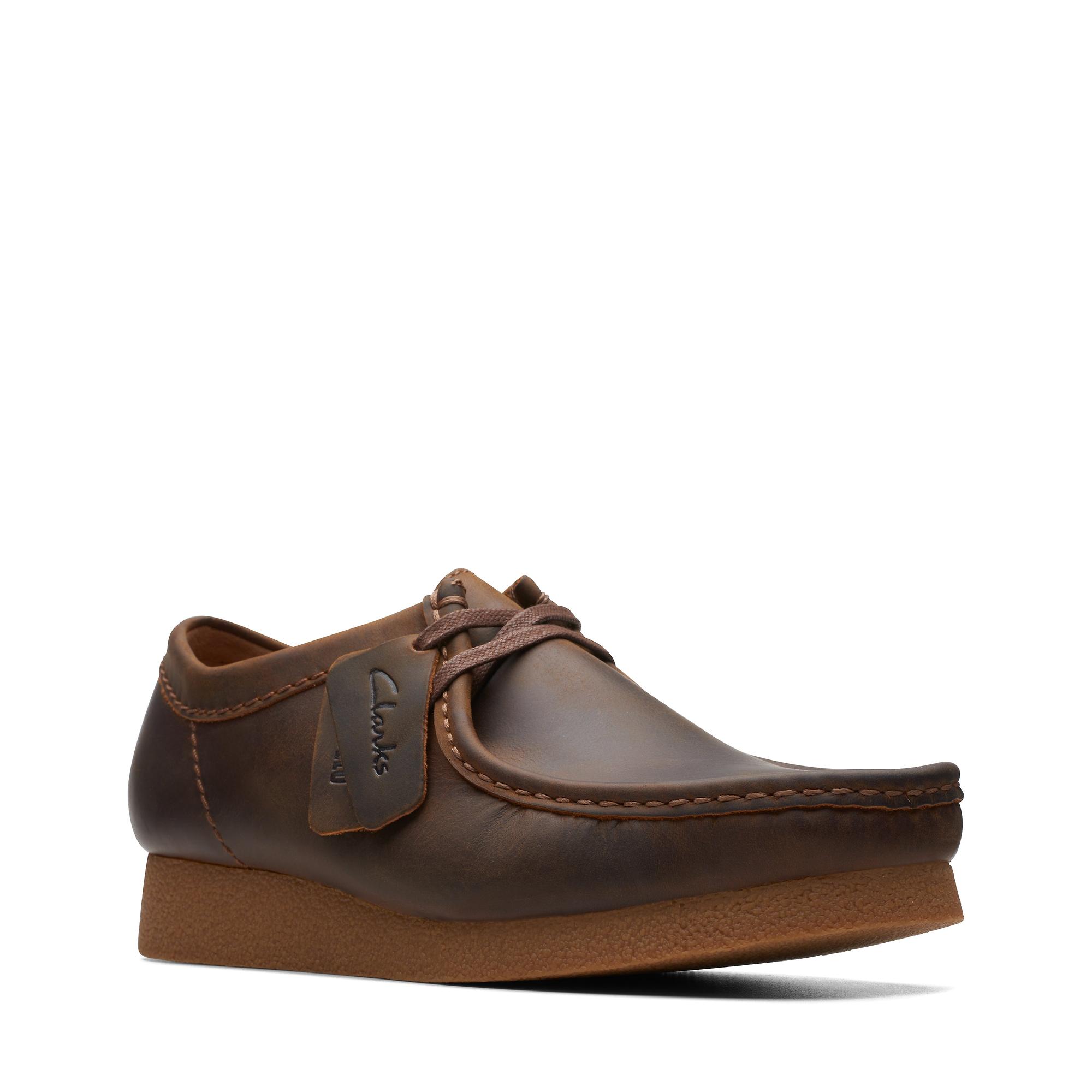Product image 3 of 7 of Clarks Men's Wallabee Evo Leather Shoe - Beeswax