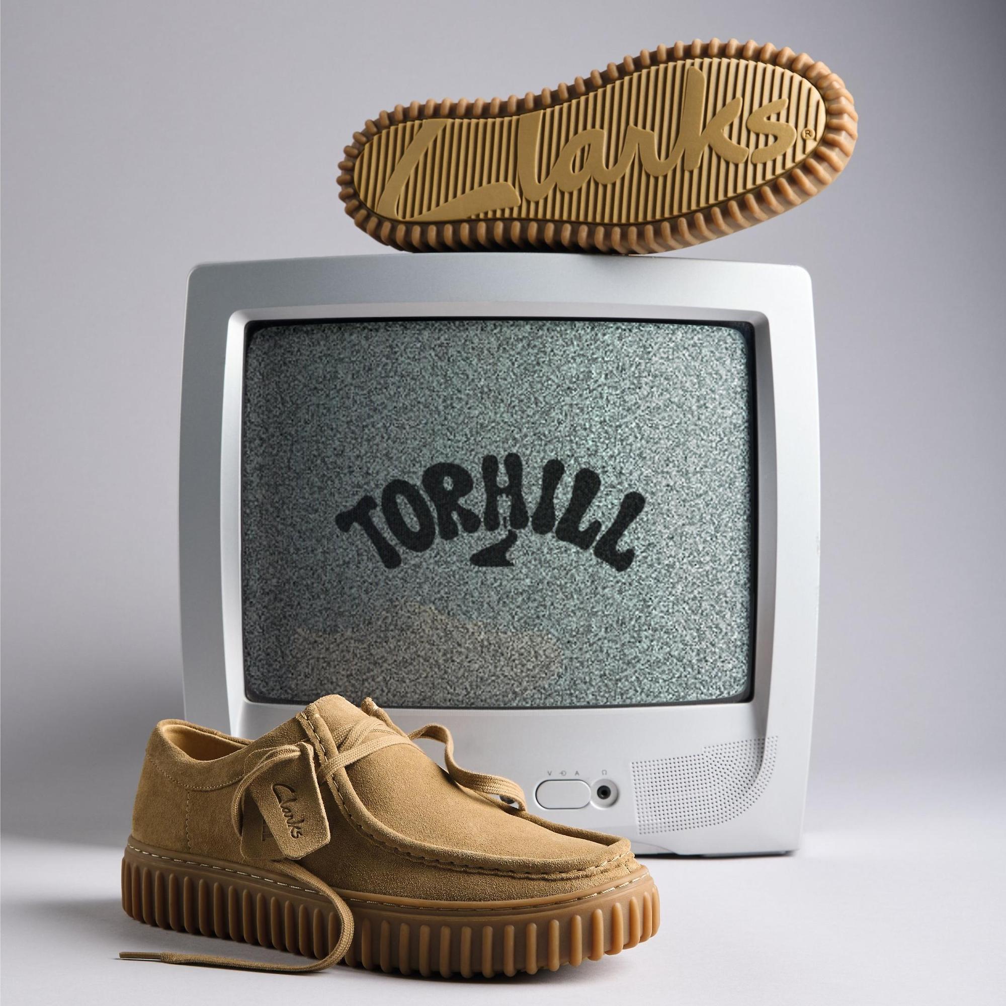 Product image 12 of 12 of Clarks Men's Torhill Lo Shoes - Dark Sand Suede