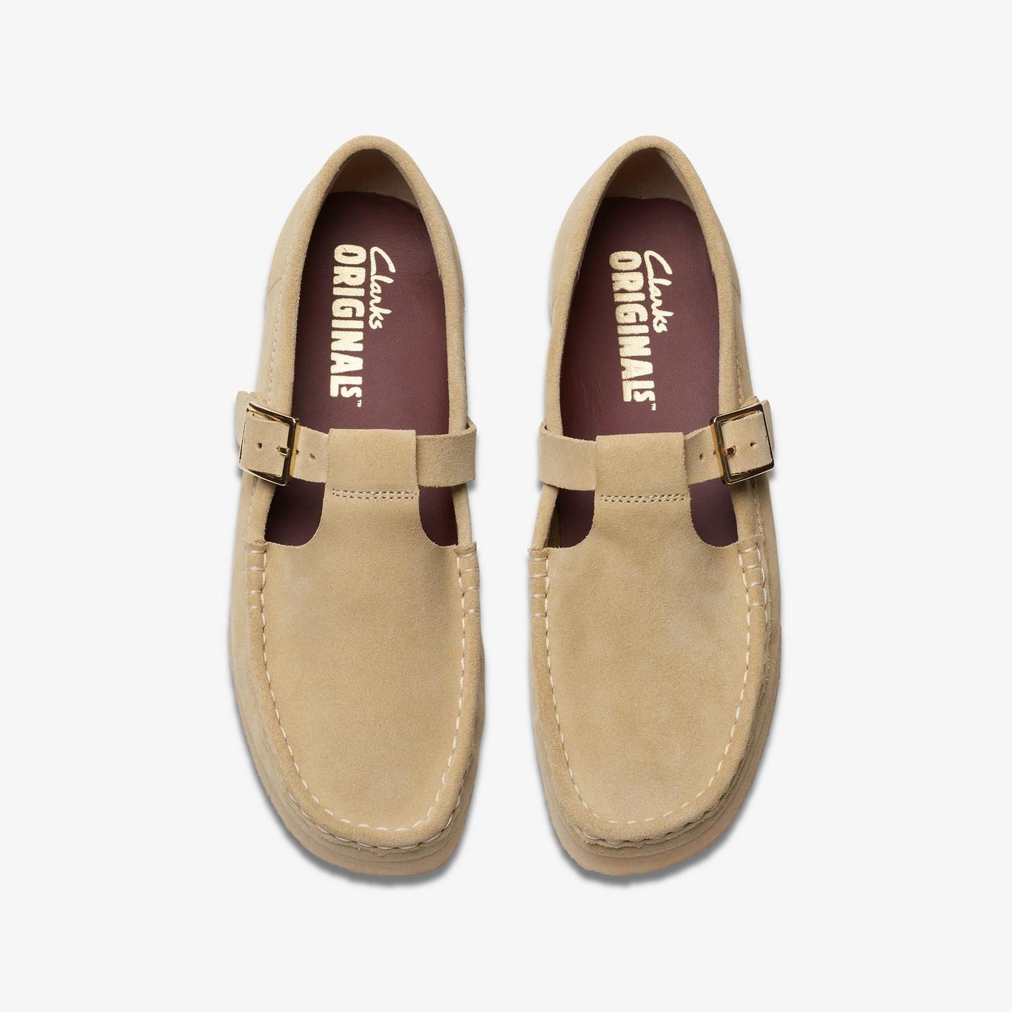 Product image 7 of 7 of Clarks Originals Women's Wallabee T-Bar Shoes - Maple Suede